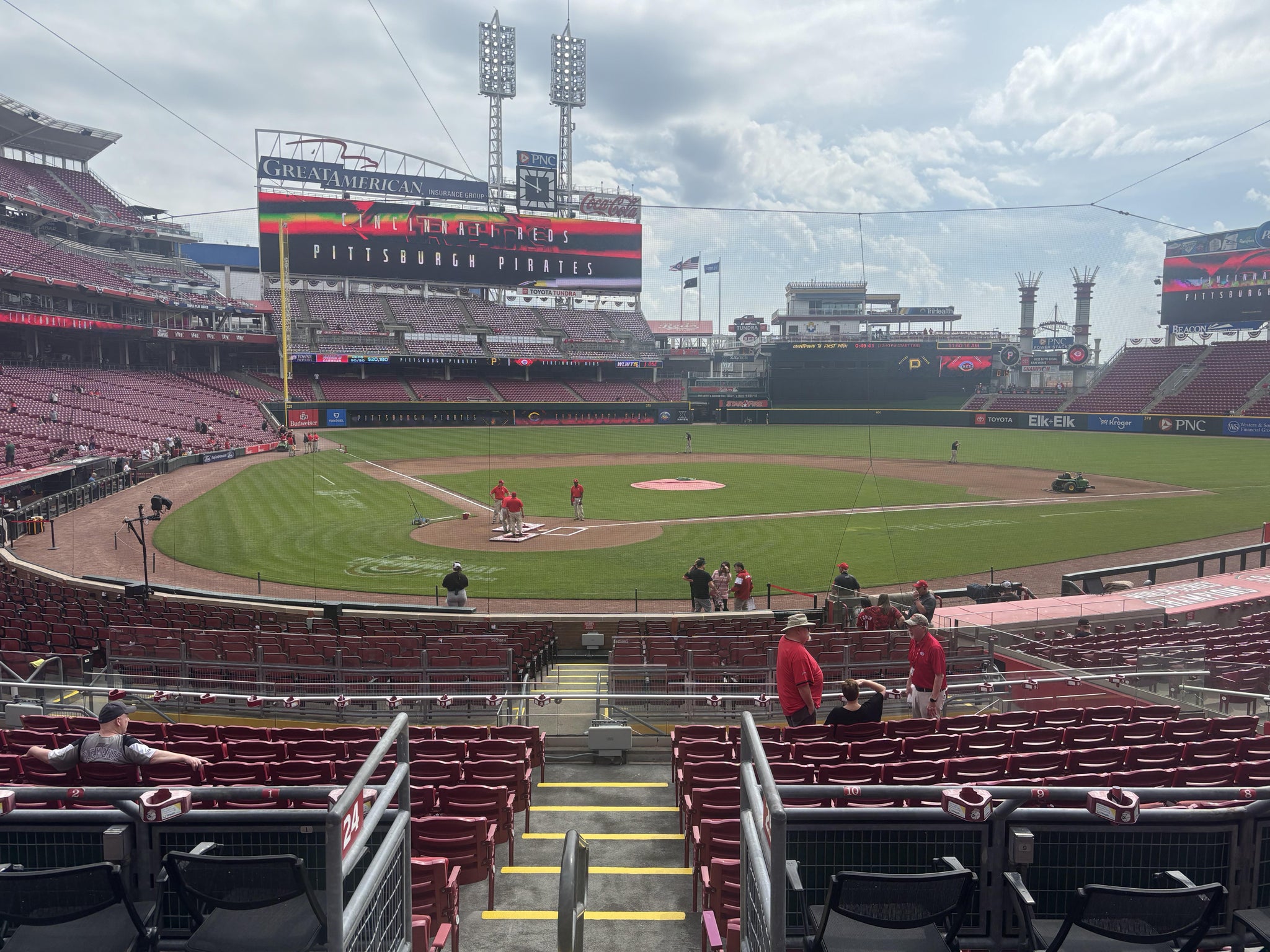 Real Fan View taken from Section 125 at Great American Ball Park by Anonymous User