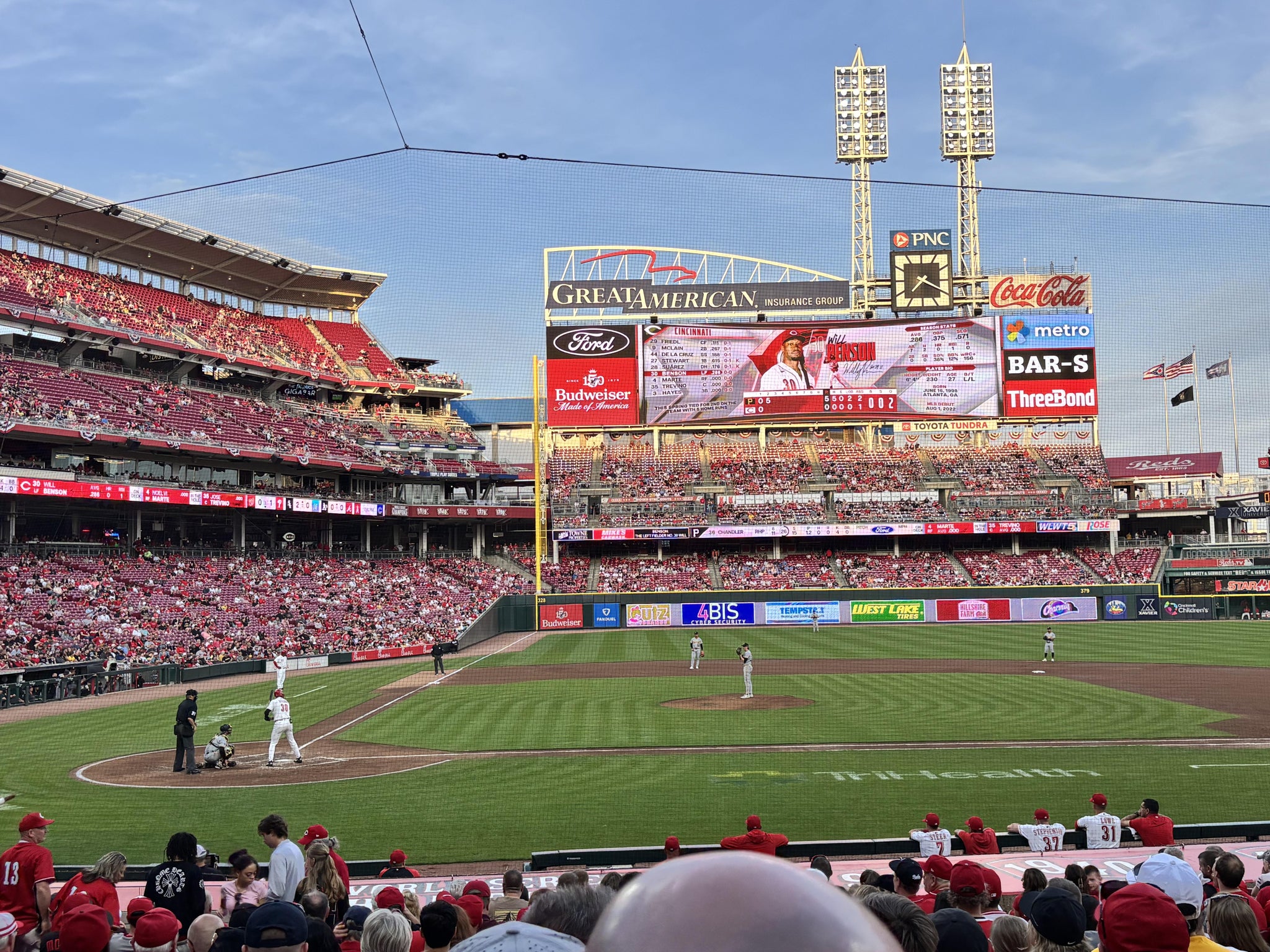Real Fan View taken from Section 128 at Great American Ball Park by Anonymous User
