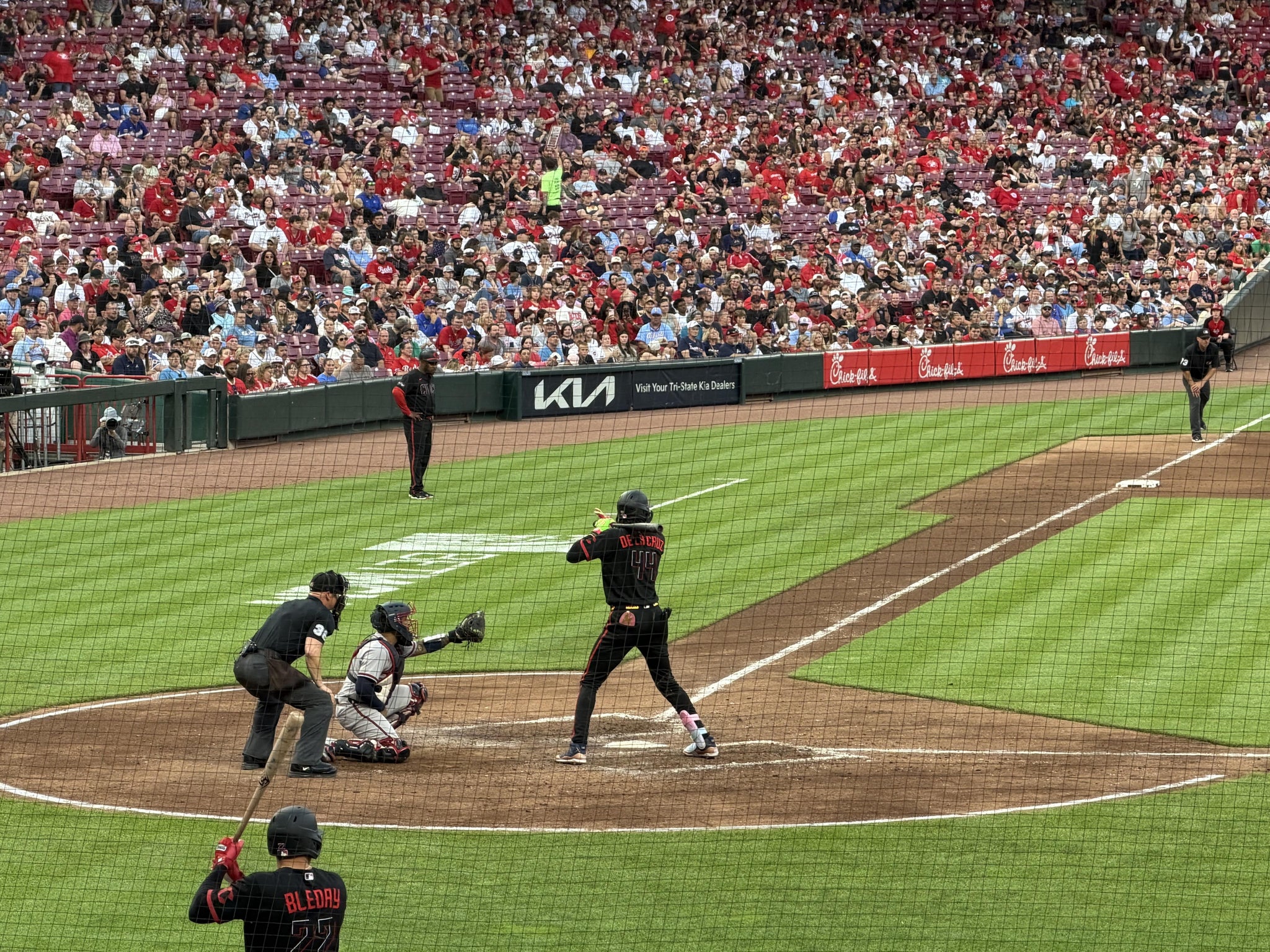 Real Fan View taken from Section 128 at Great American Ball Park by Mack D