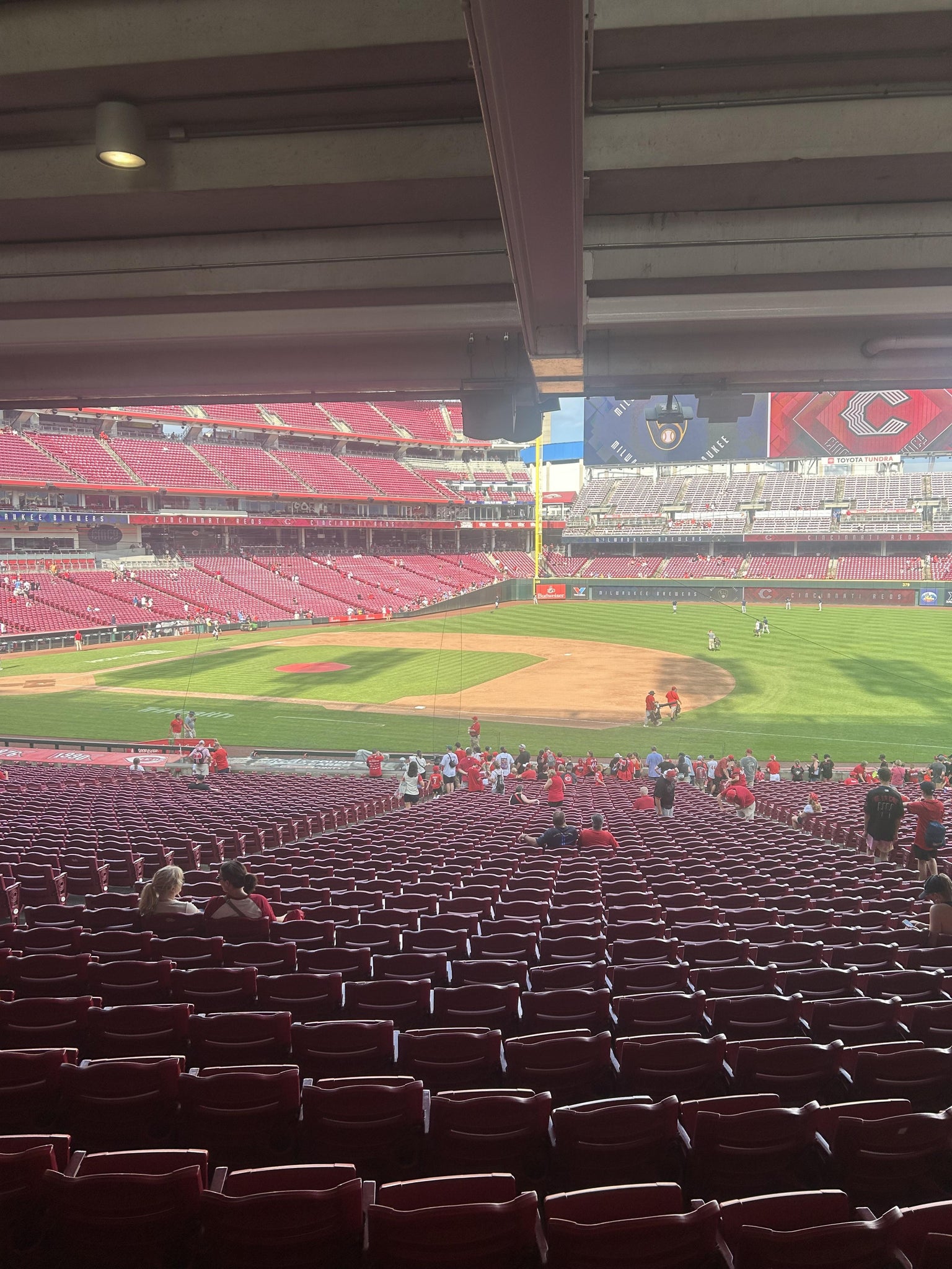 Real Fan View taken from Section 132 WC at Great American Ball Park by Anonymous User