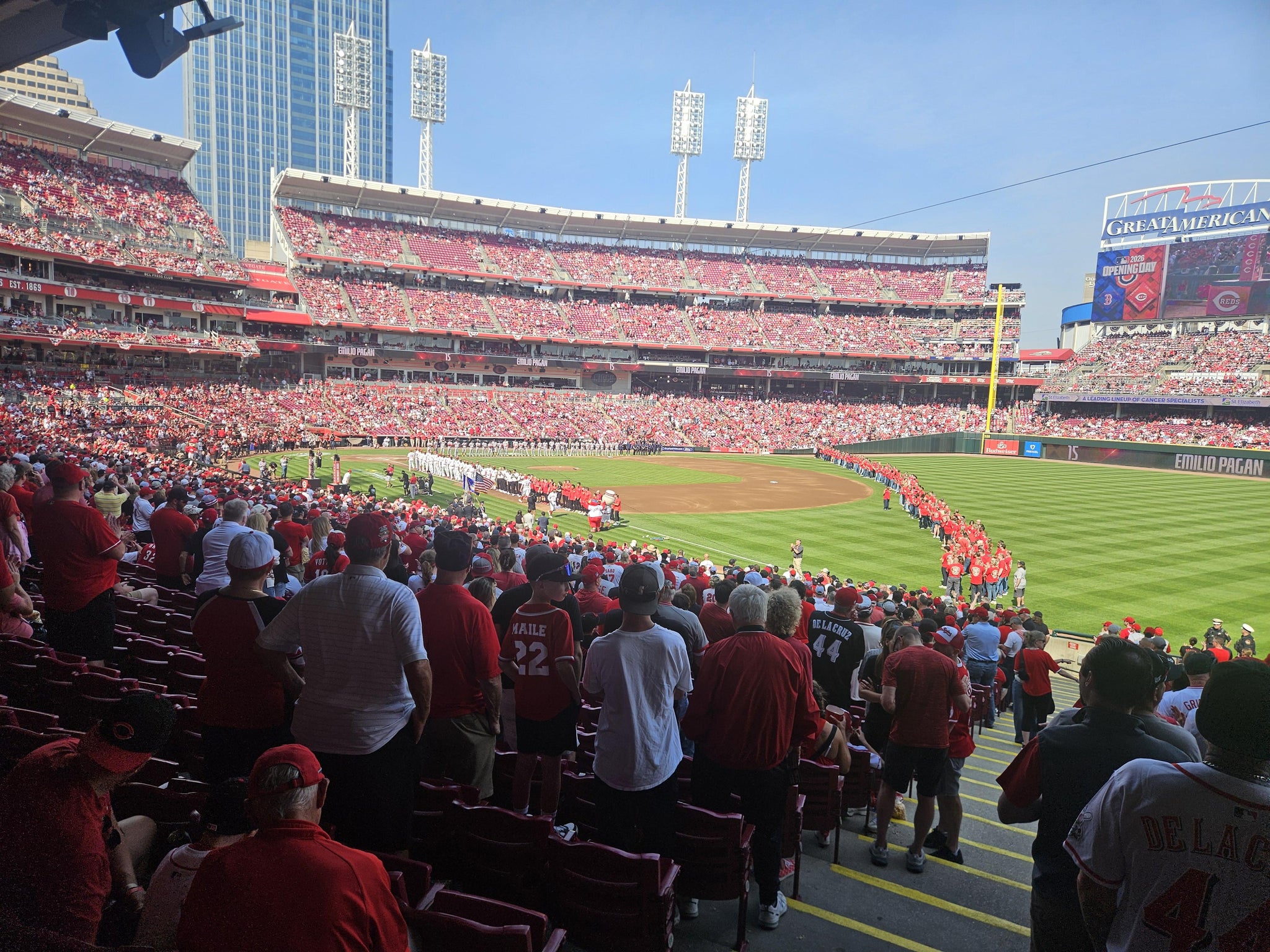 Real Fan View taken from Section 136 at Great American Ball Park by Steve W