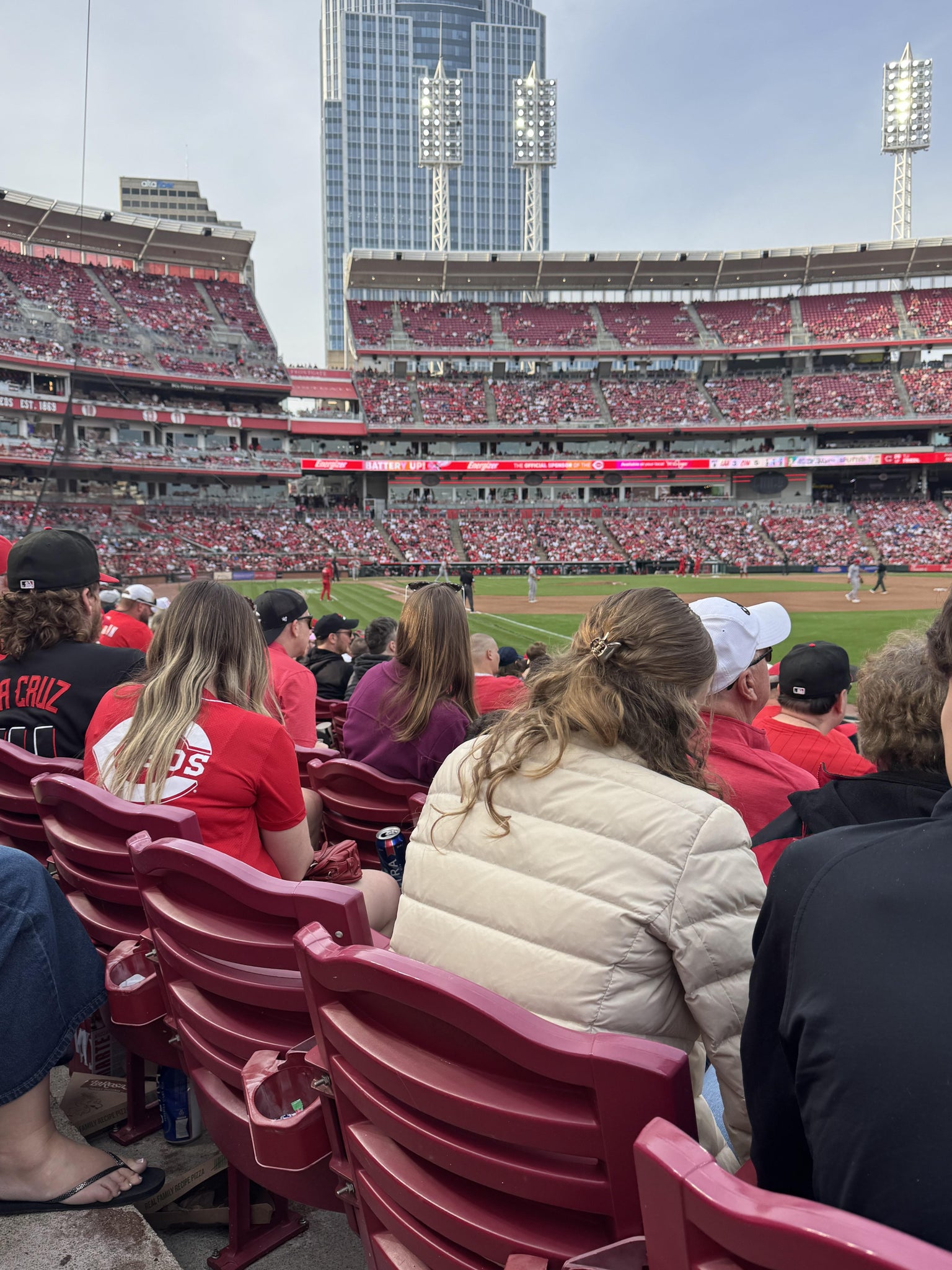 Real Fan View taken from Section 136 at Great American Ball Park by Terrance B