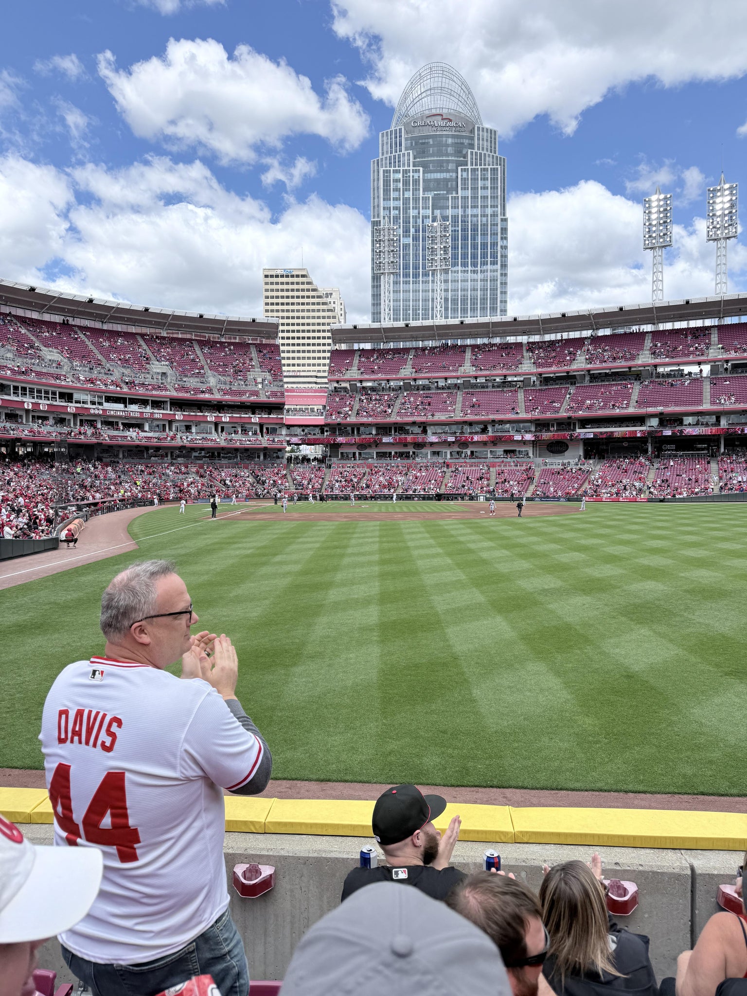 Real Fan View taken from Section 140 at Great American Ball Park by Jason V