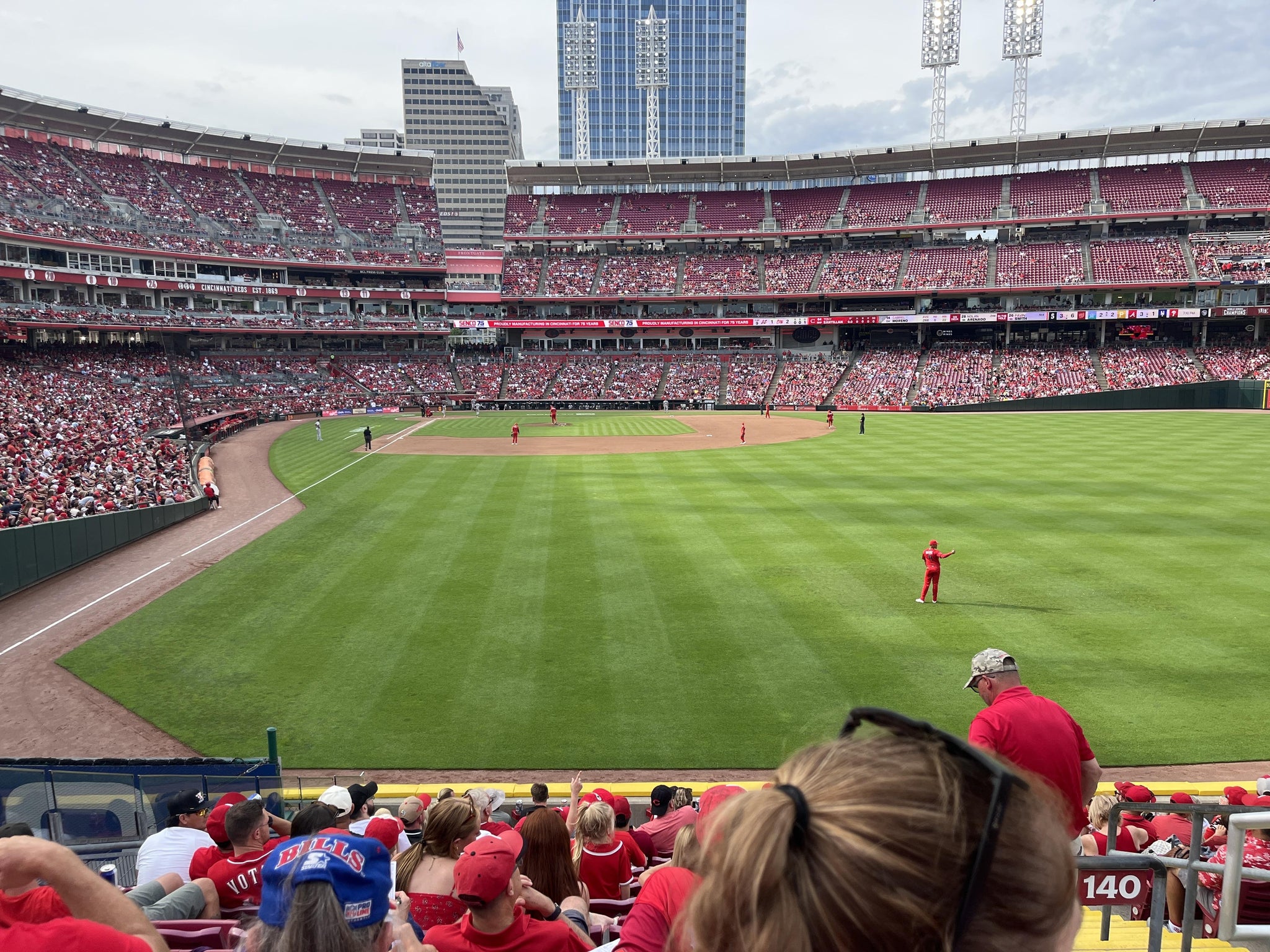 Real Fan View taken from Section 140 at Great American Ball Park by Sherri F