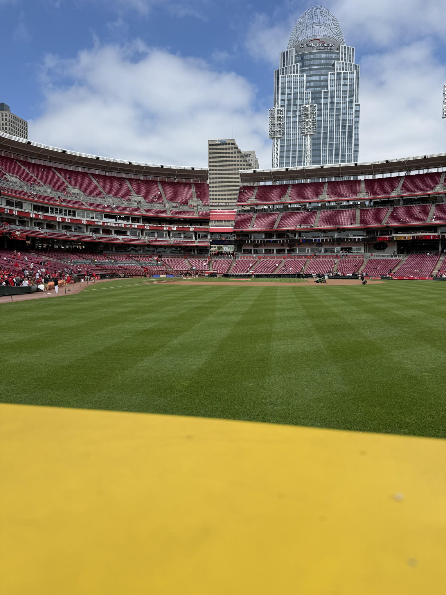 Real Fan View taken from Section 141 at Great American Ball Park by Jim B