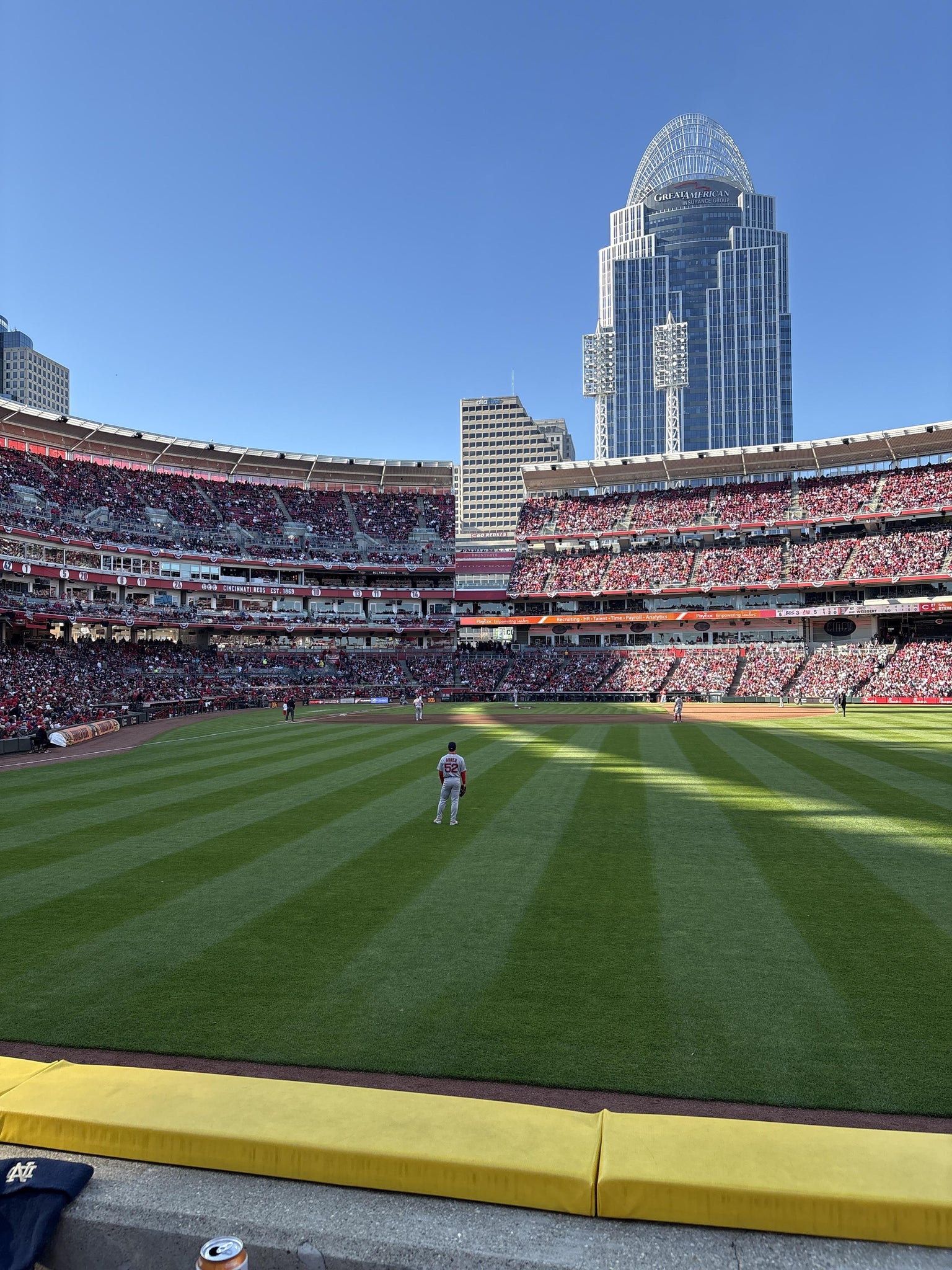 Real Fan View taken from Section 141 at Great American Ball Park by Steven K