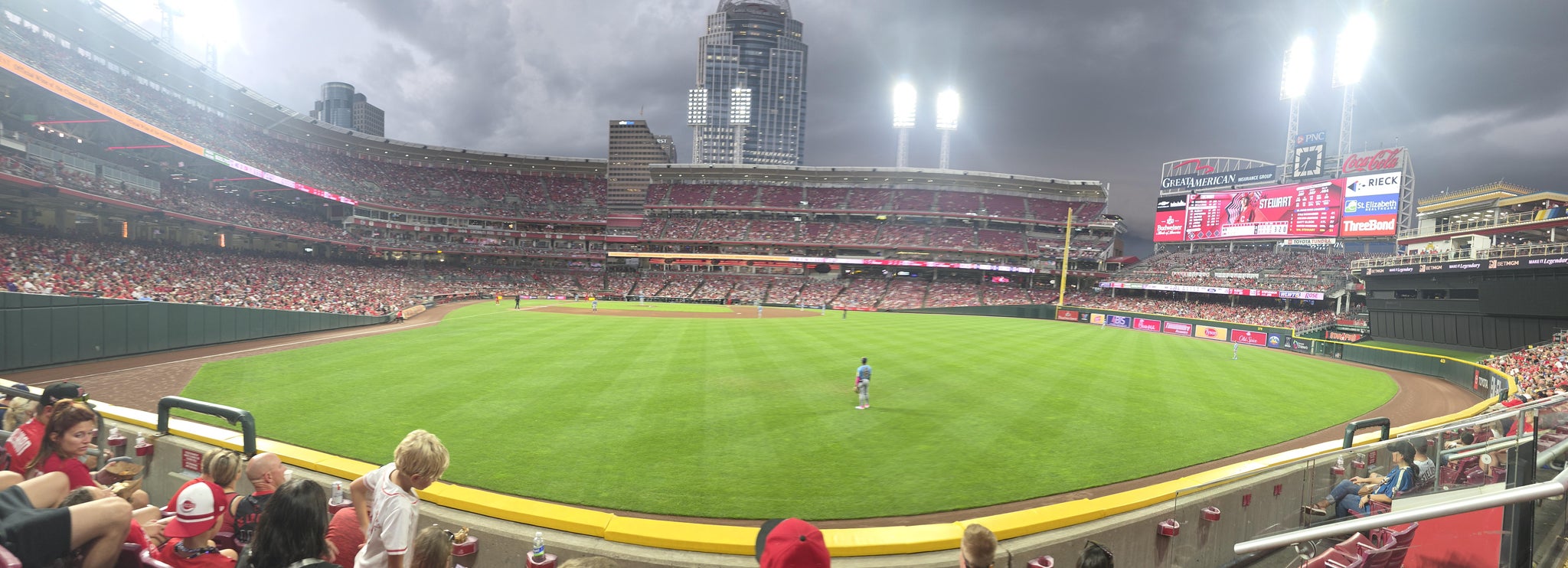 Real Fan View taken from Section 141 at Great American Ball Park by Vaib S