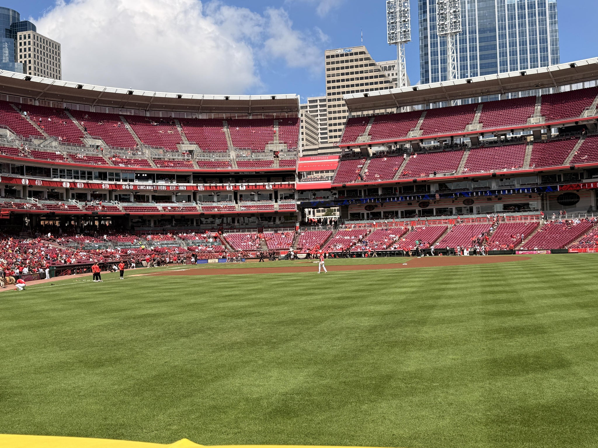 Real Fan View taken from Section 142 at Great American Ball Park by Tyler D