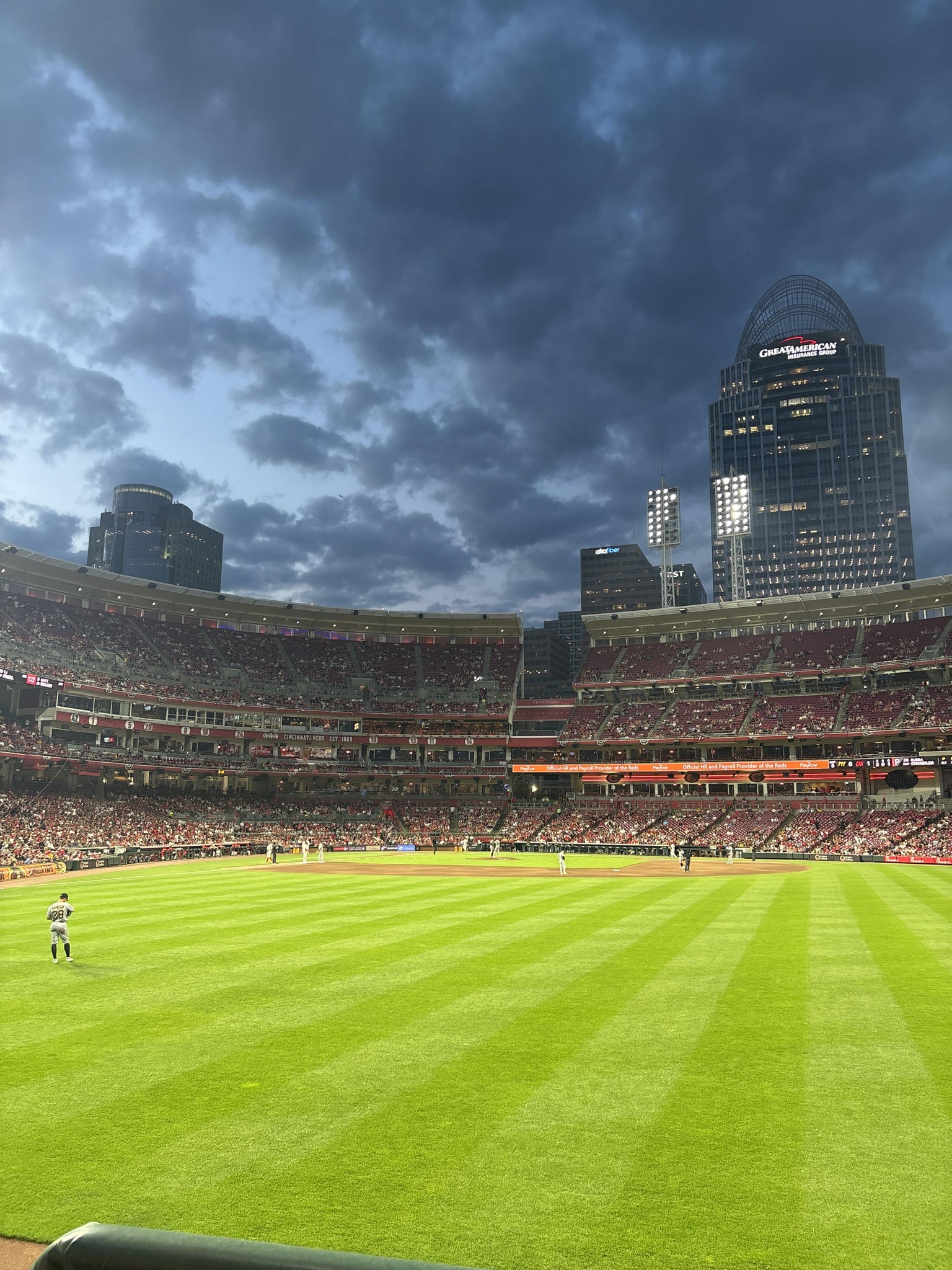 Real Fan View taken from Section 143 at Great American Ball Park by Melissa M