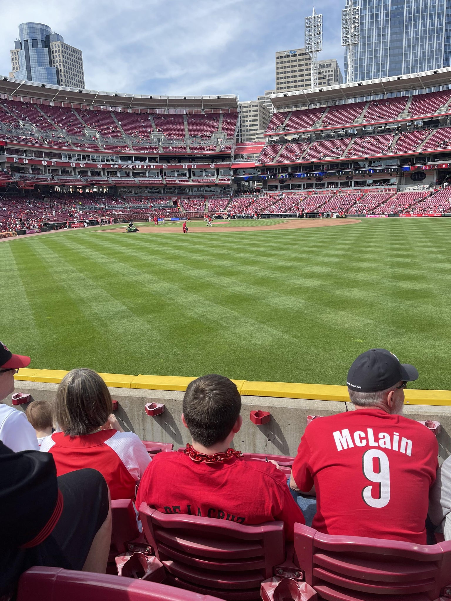 Real Fan View taken from Section 143 at Great American Ball Park by Kyle S