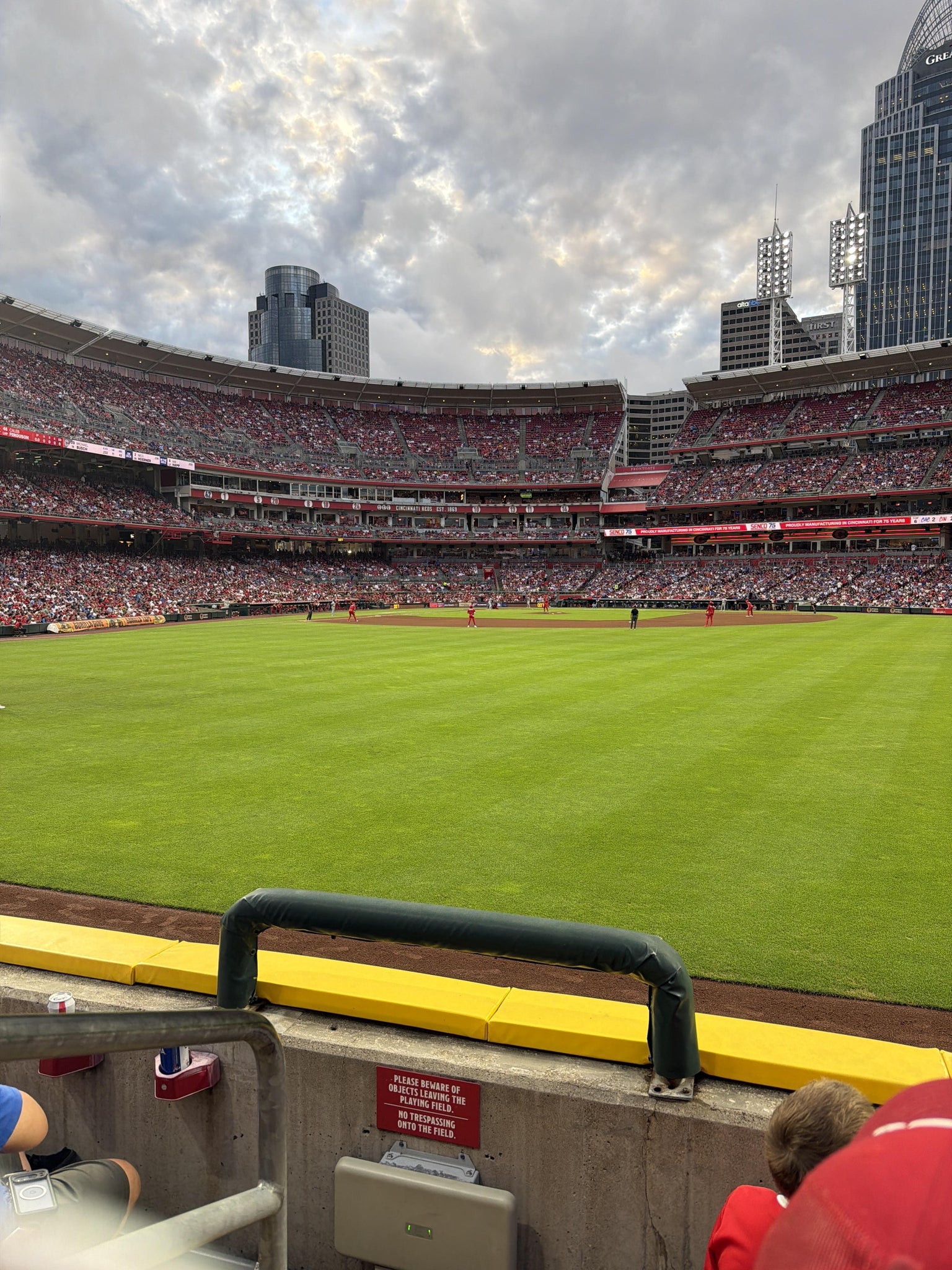 Real Fan View taken from Section 144 at Great American Ball Park by Daniel F