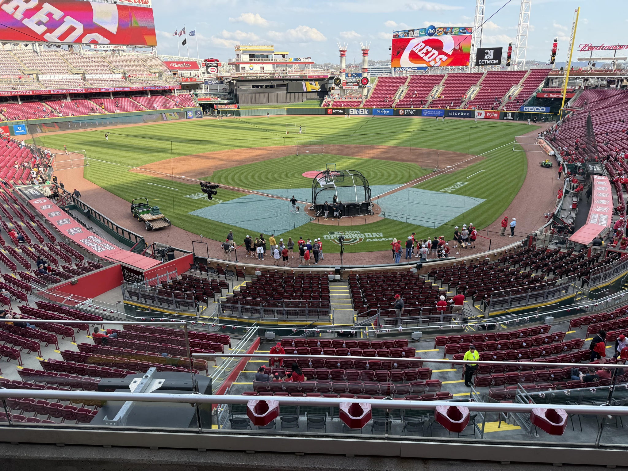 Real Fan View taken from Section 223 at Great American Ball Park by Steve L
