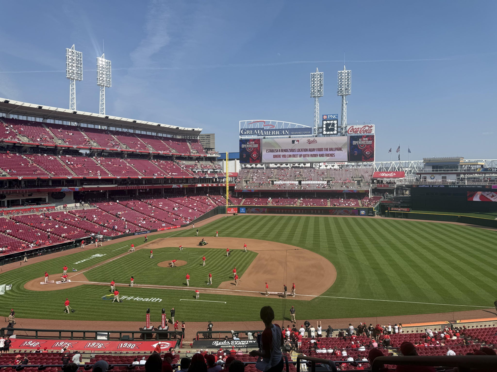 Real Fan View taken from Section 303 at Great American Ball Park by Matthew L