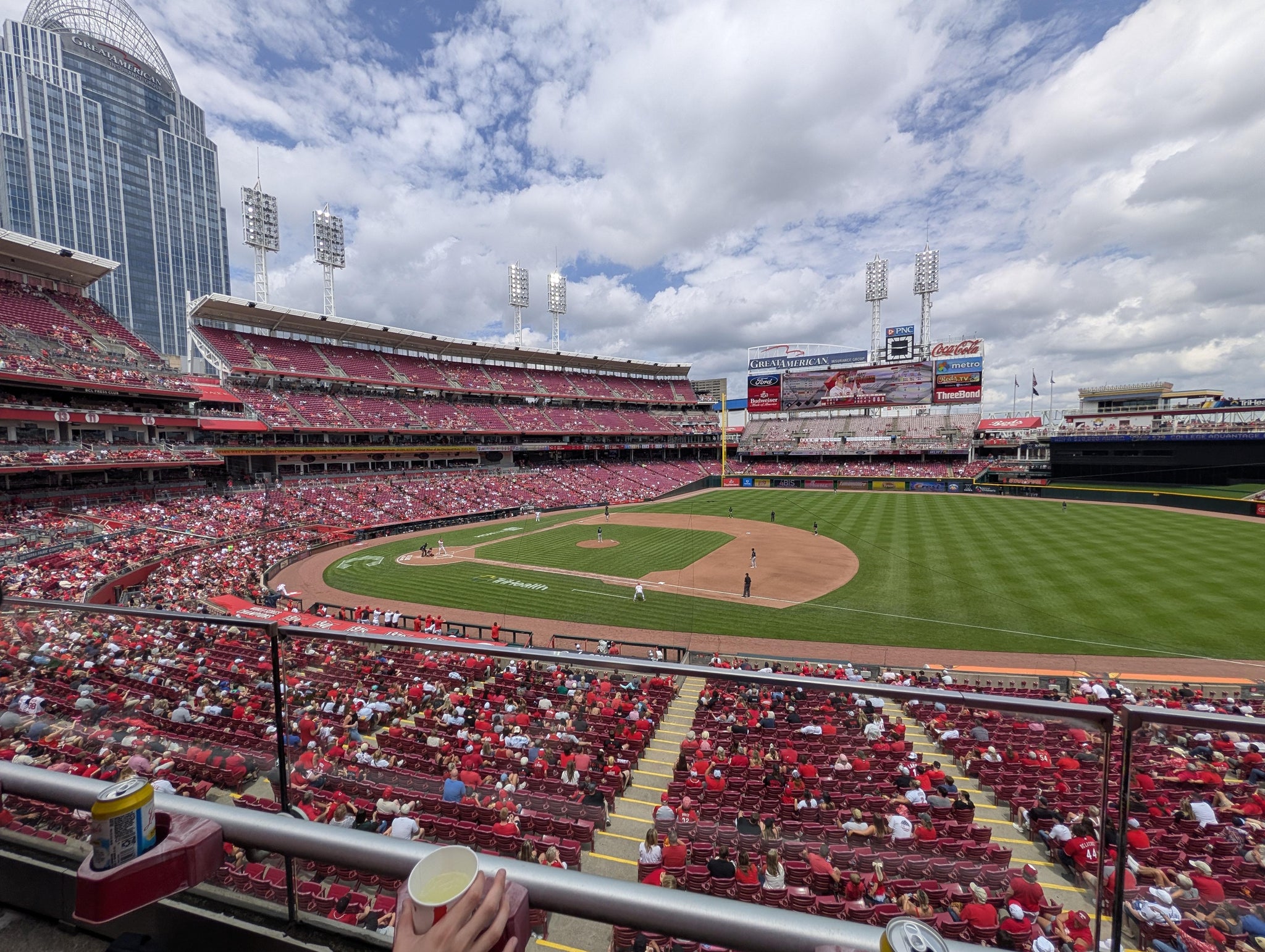 Real Fan View taken from Section 304 at Great American Ball Park by Adeel A