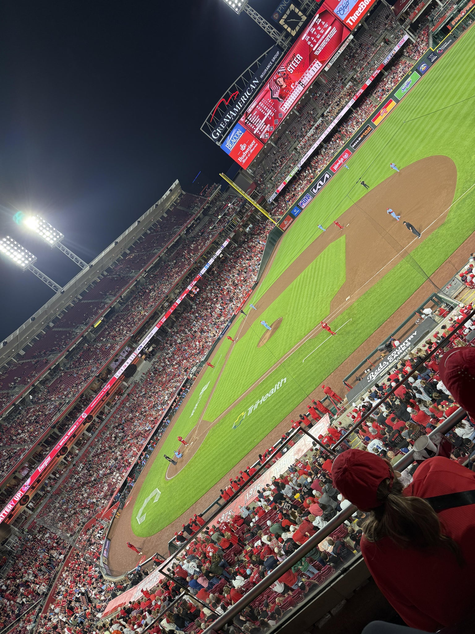 Real Fan View taken from Section 304 at Great American Ball Park by Eric S