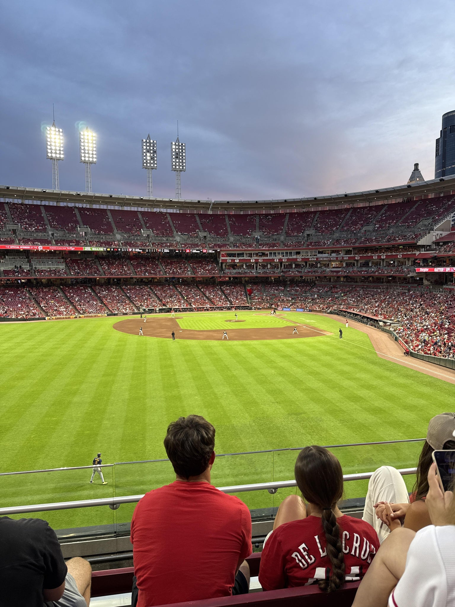Real Fan View taken from Section 403 at Great American Ball Park by Haley N