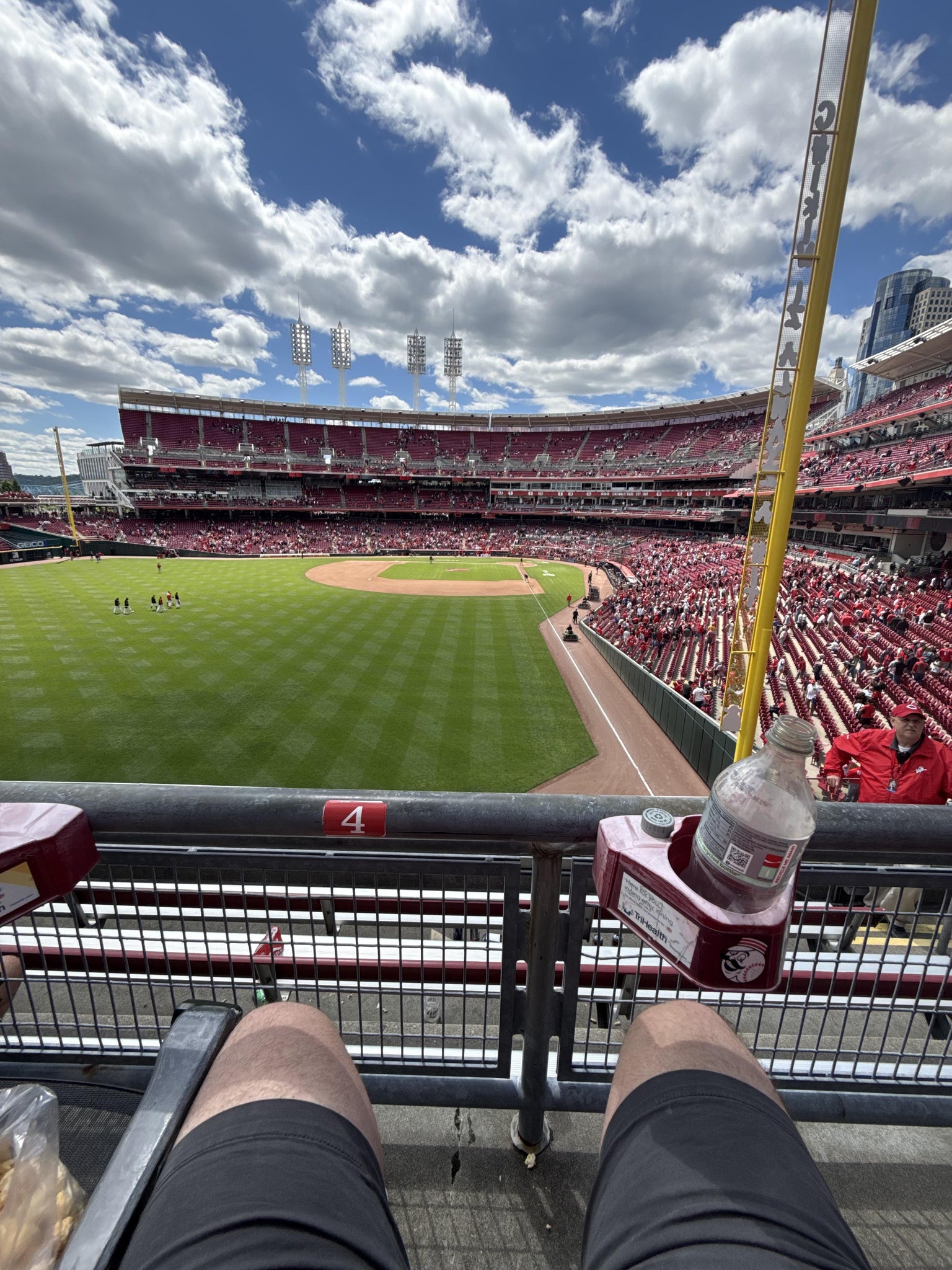Real Fan View taken from Section 405 WC at Great American Ball Park by Jacob M