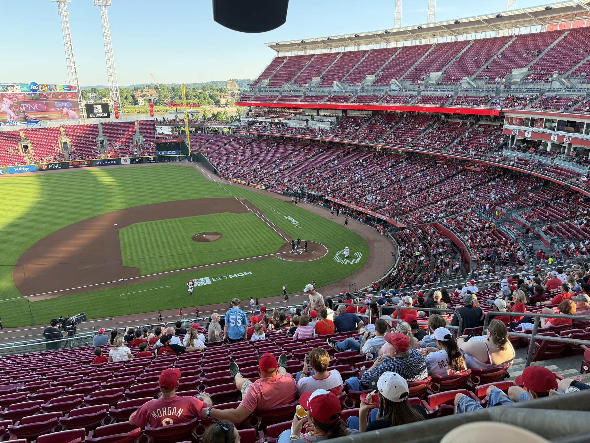 Real Fan View taken from Section 417 WC at Great American Ball Park by William B