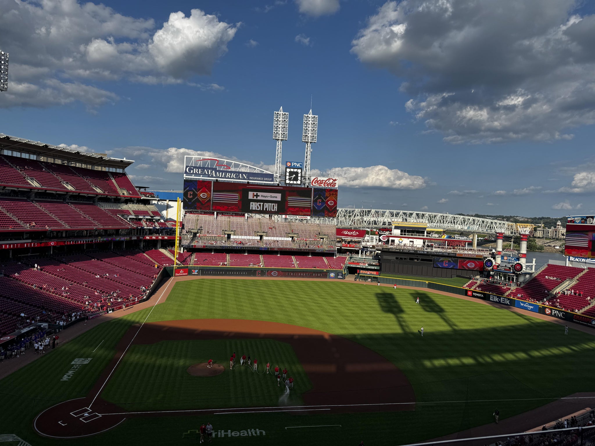 Real Fan View taken from Section 429 at Great American Ball Park by Jason J
