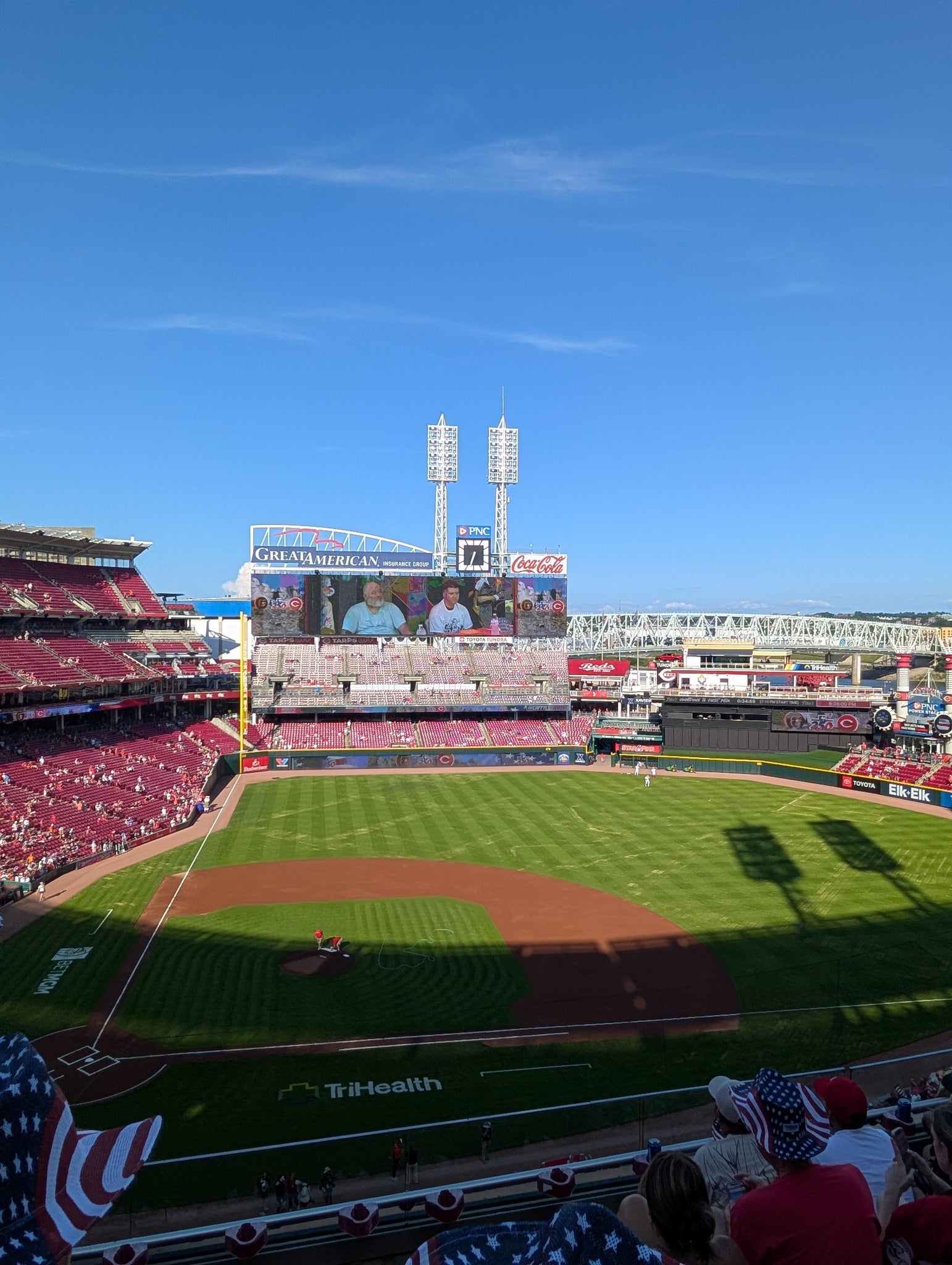 Vue réelle des fans prise de la Section 429 au site Great American Ball Park par Elizabeth M
