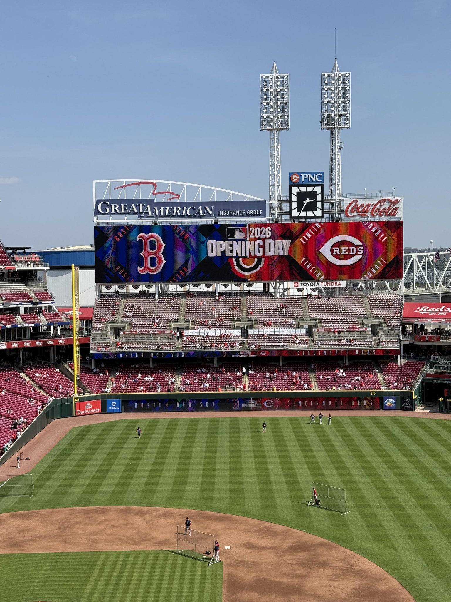 Real Fan View taken from Section 430 at Great American Ball Park by Anonymous User