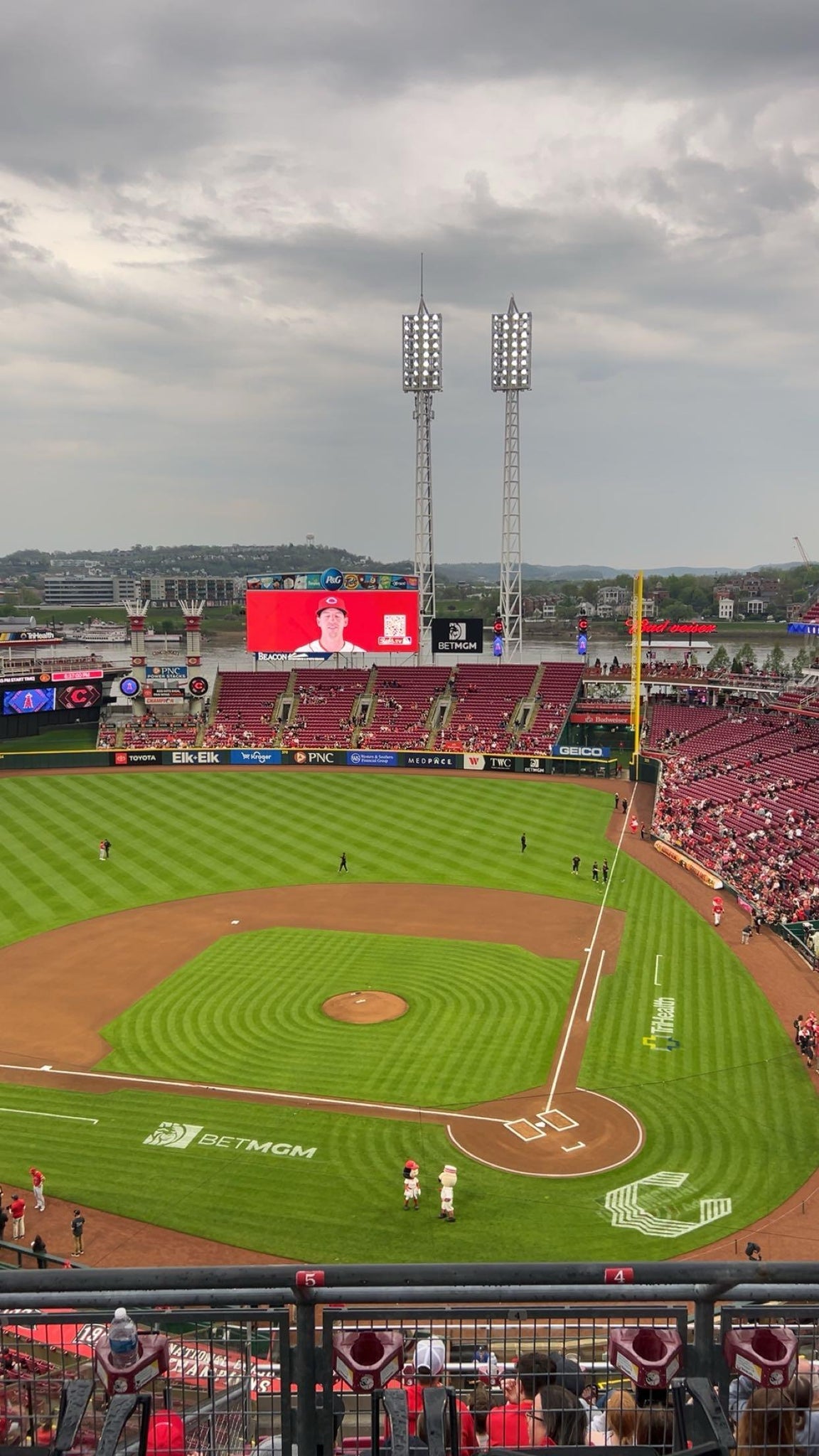 Real Fan View taken from Section 520 at Great American Ball Park by Malajiah W