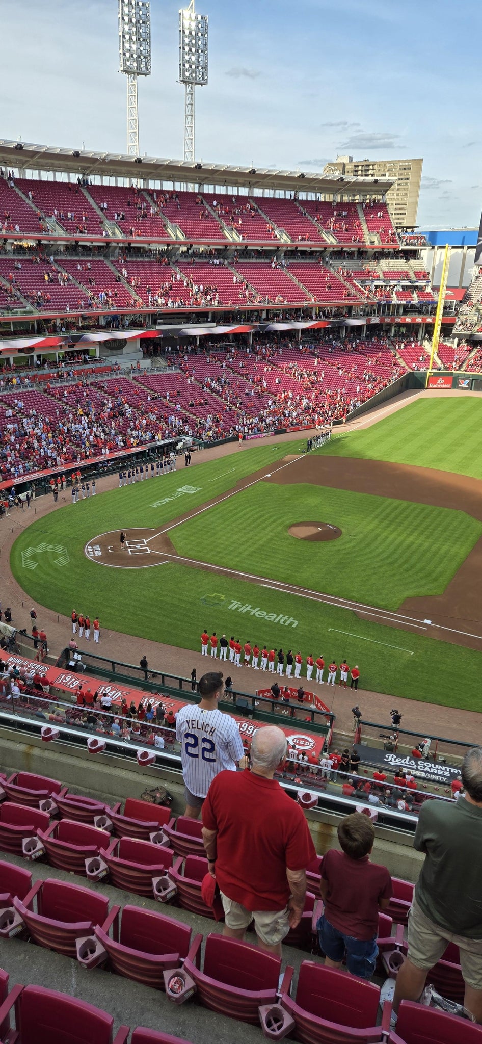 Real Fan View taken from Section 523 at Great American Ball Park by Walter B
