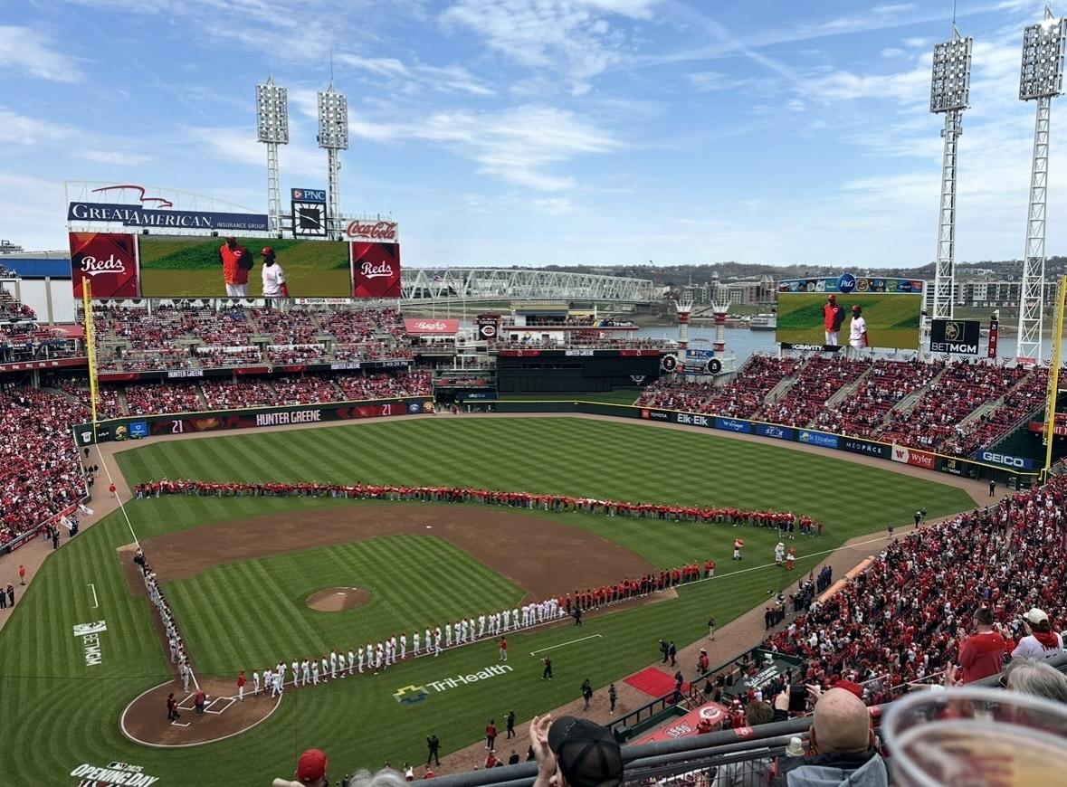 Real Fan View taken from Section 527 at Great American Ball Park by Kari M