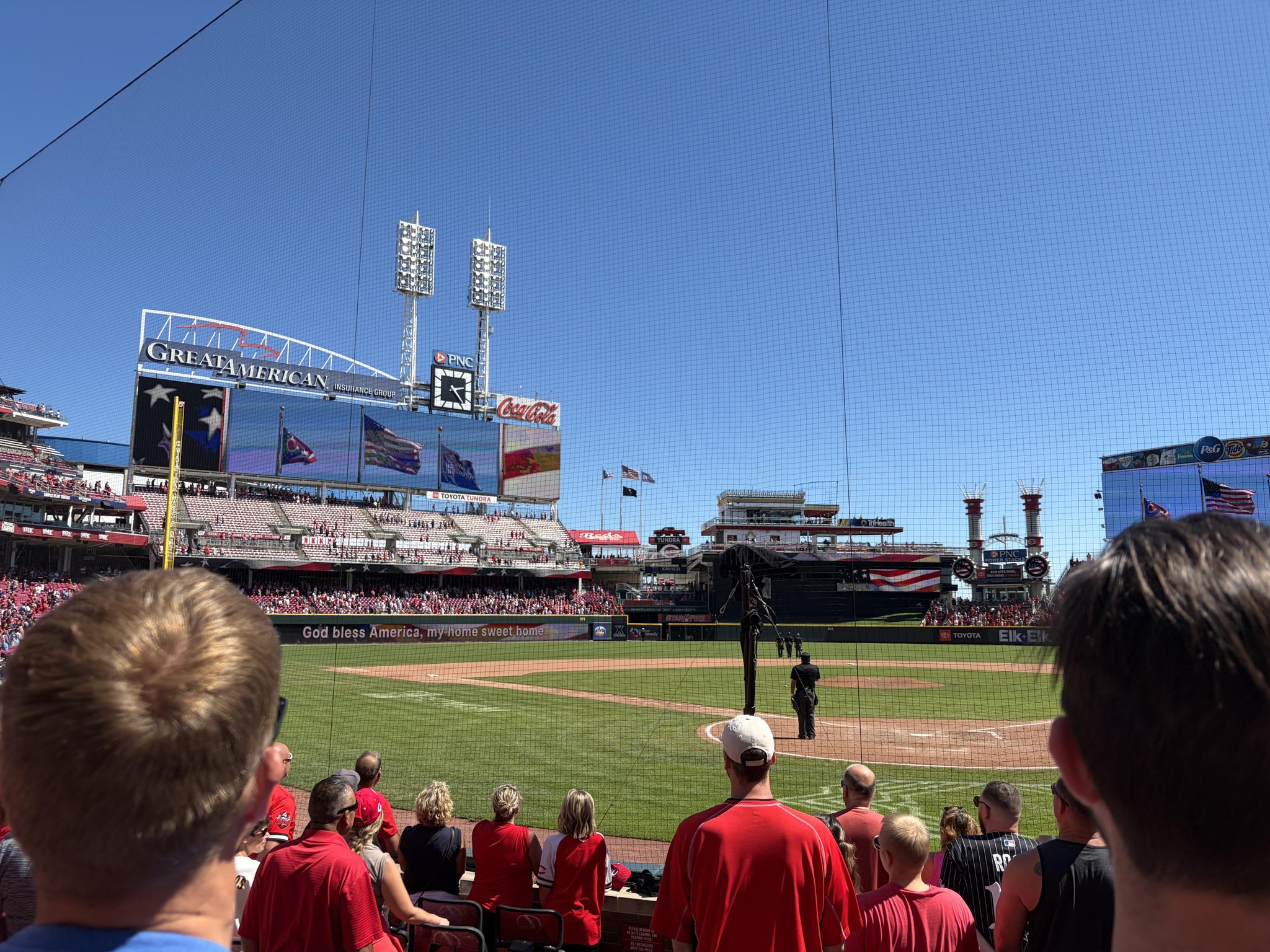 Real Fan View taken from Diamond Club 3 at Great American Ball Park by Sarah G