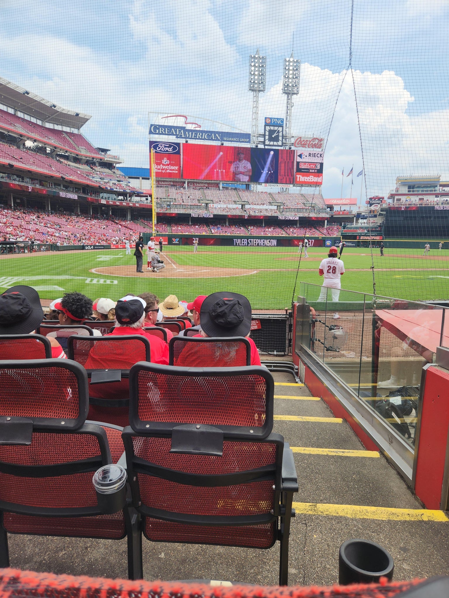 Real Fan View taken from Diamond Club 5 at Great American Ball Park by Nate G