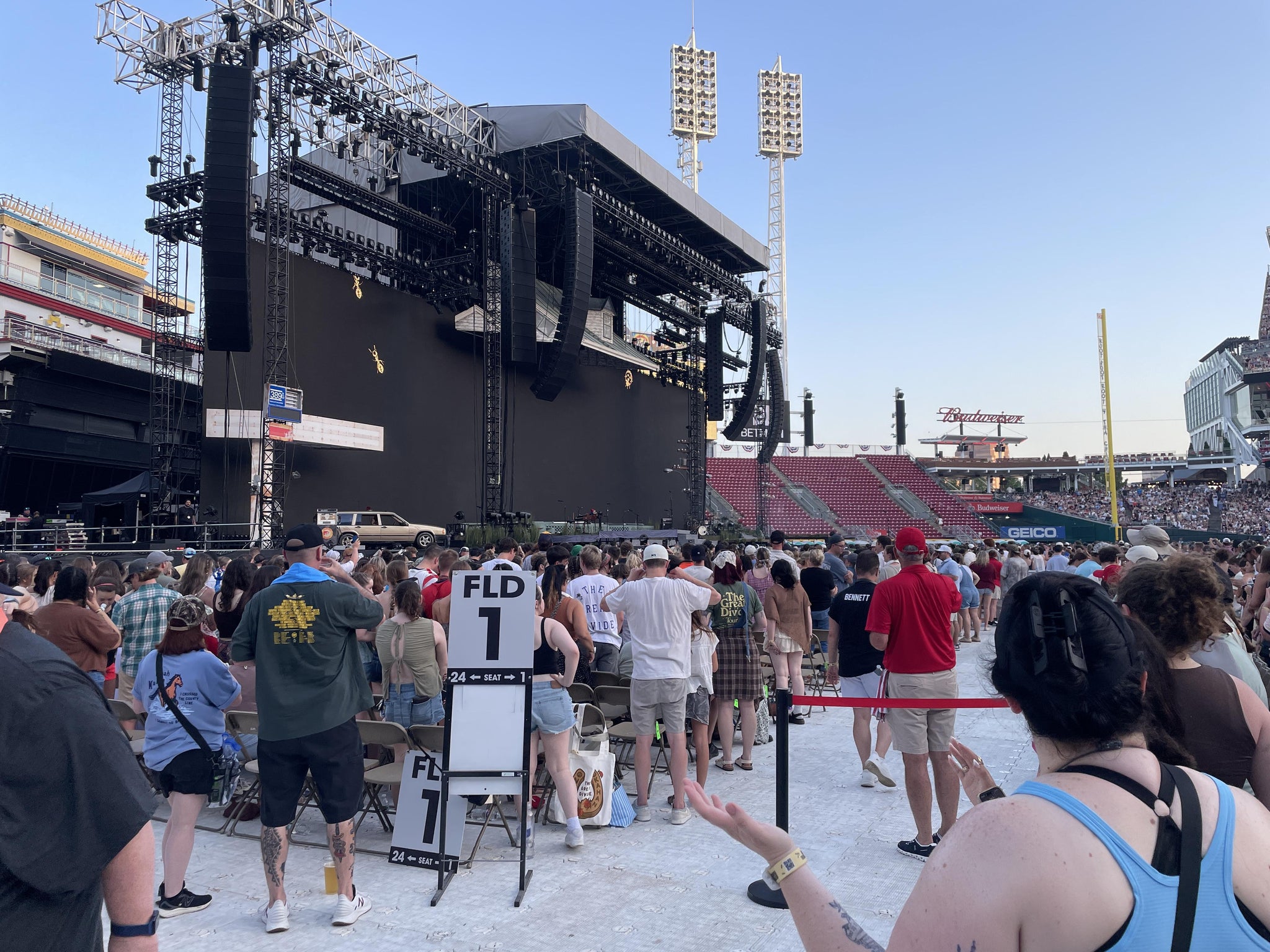Vue réelle des fans prise de la Floor 3 au site Great American Ball Park par Emily D