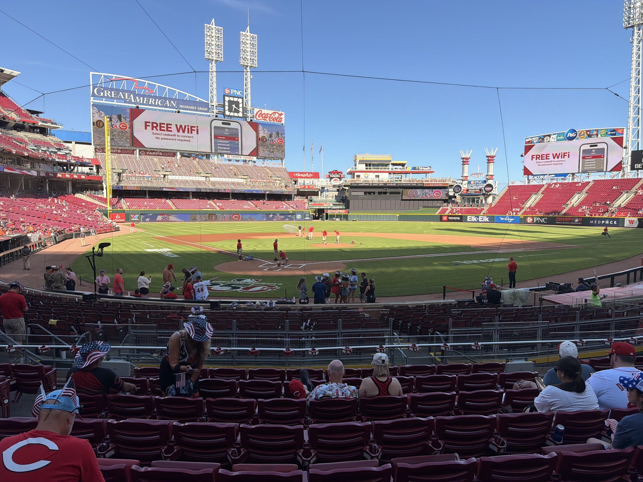 Real Fan View taken from Scout Box 24 WC at Great American Ball Park by William B