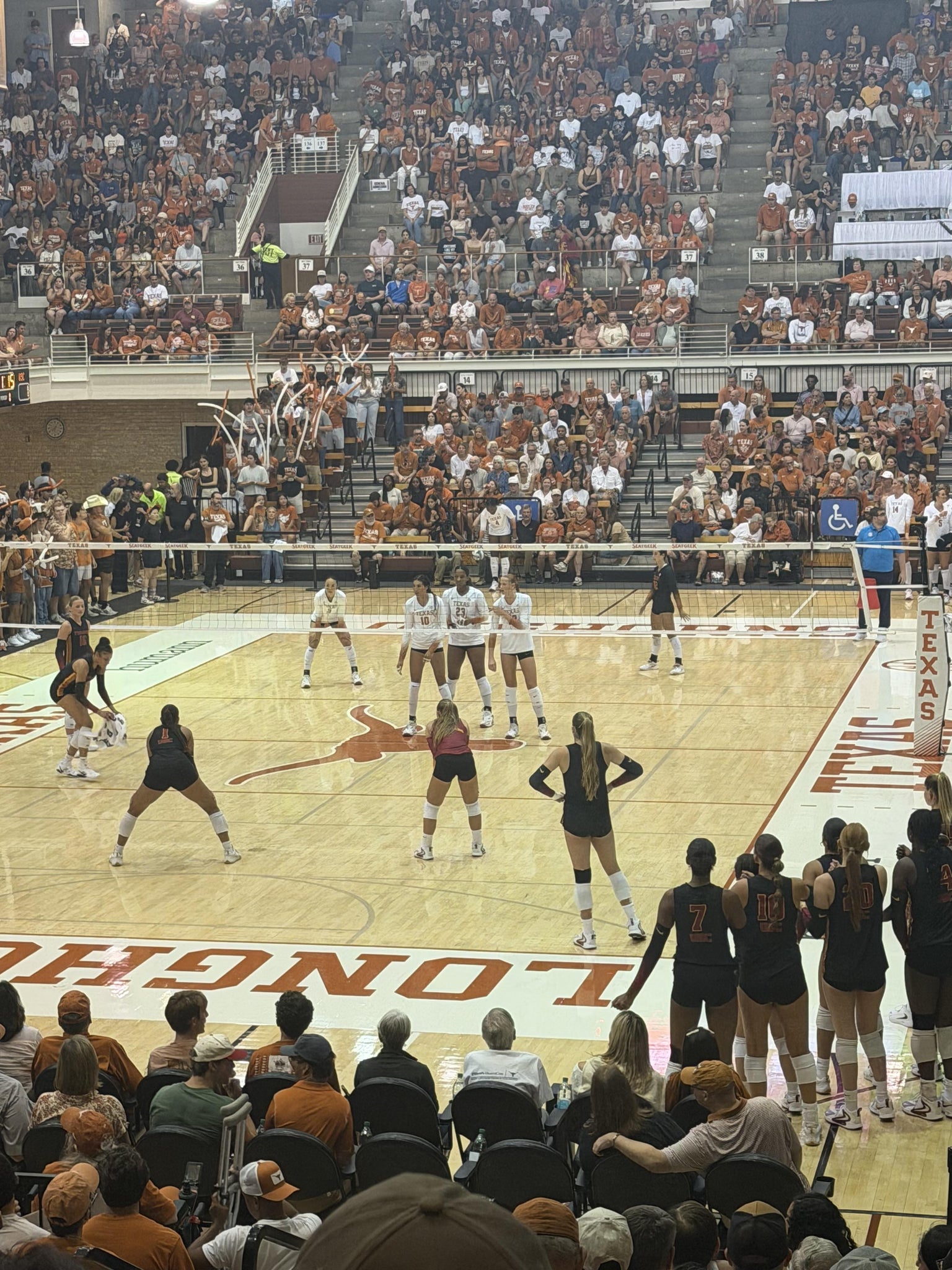 Real Fan View taken from Bench 5 at Gregory Gym by Brian S