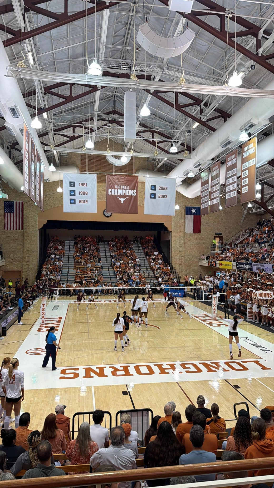 Real Fan View taken from Chairback 38 at Gregory Gym by Maricela S
