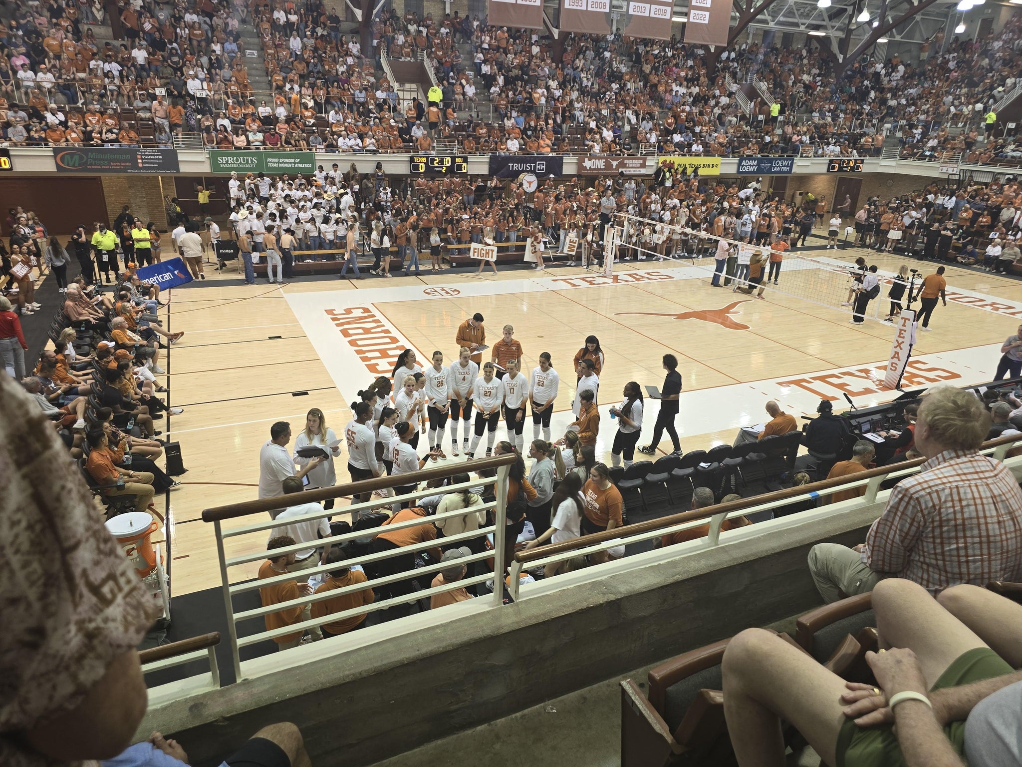 Real Fan View taken from Chairback 44 at Gregory Gym by William T