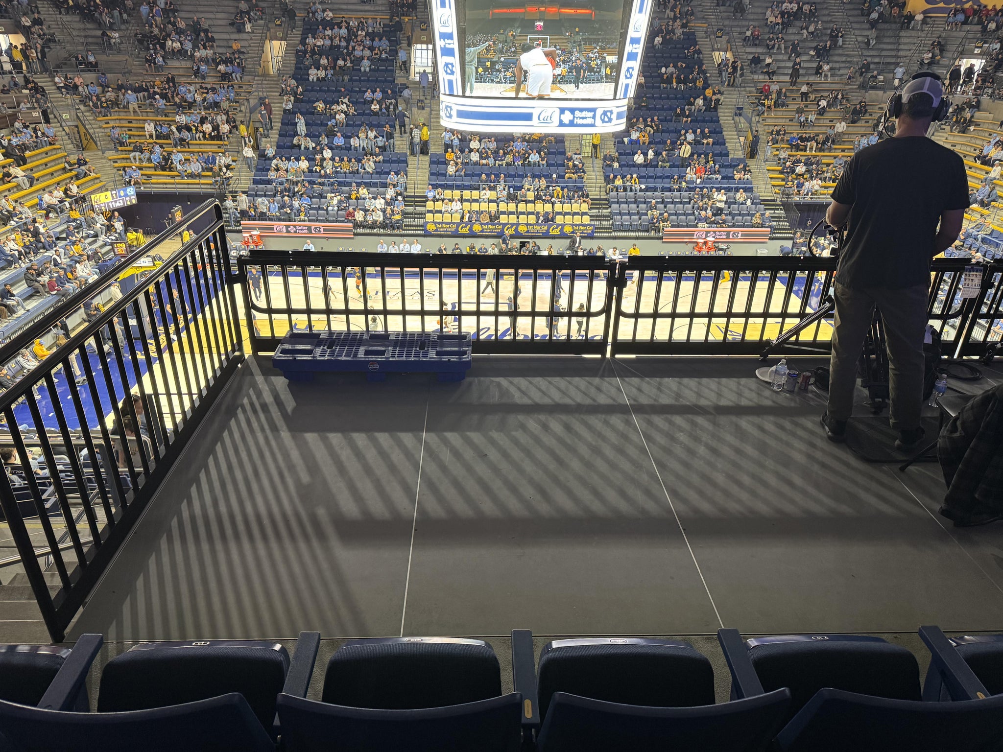 Real Fan View taken from Section 16 at Haas Pavilion by Nick W