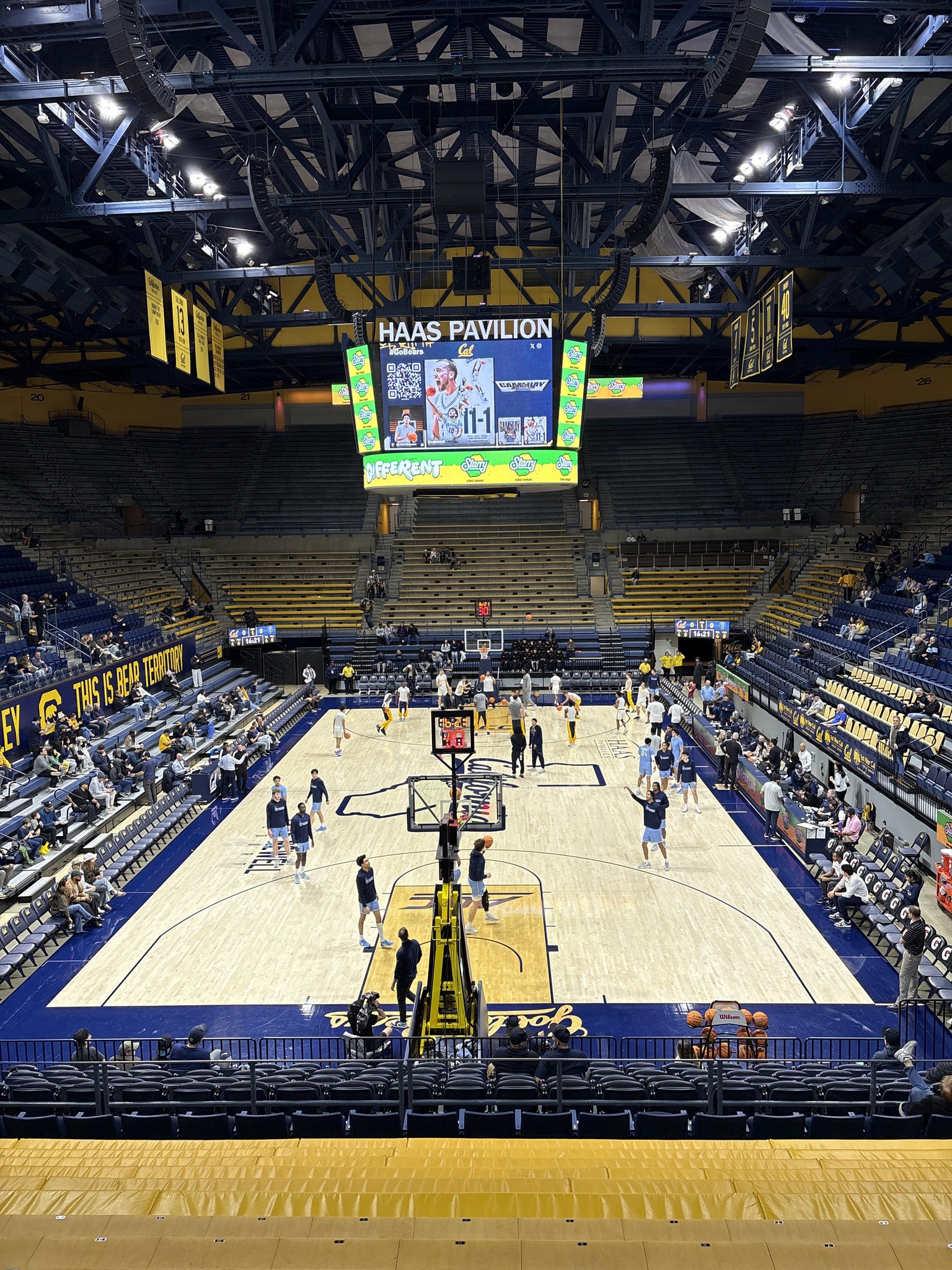 Real Fan View taken from Section 9 at Haas Pavilion by Zack L