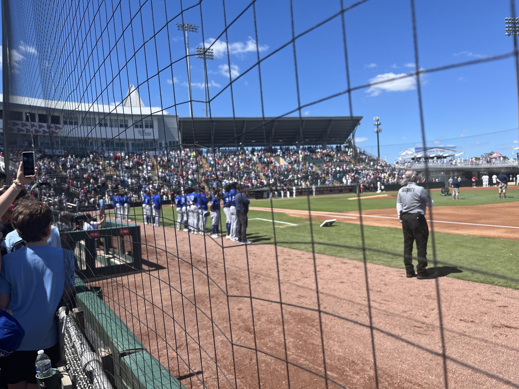 Real Fan View taken from Section 101 at Hammond Stadium by Barb L
