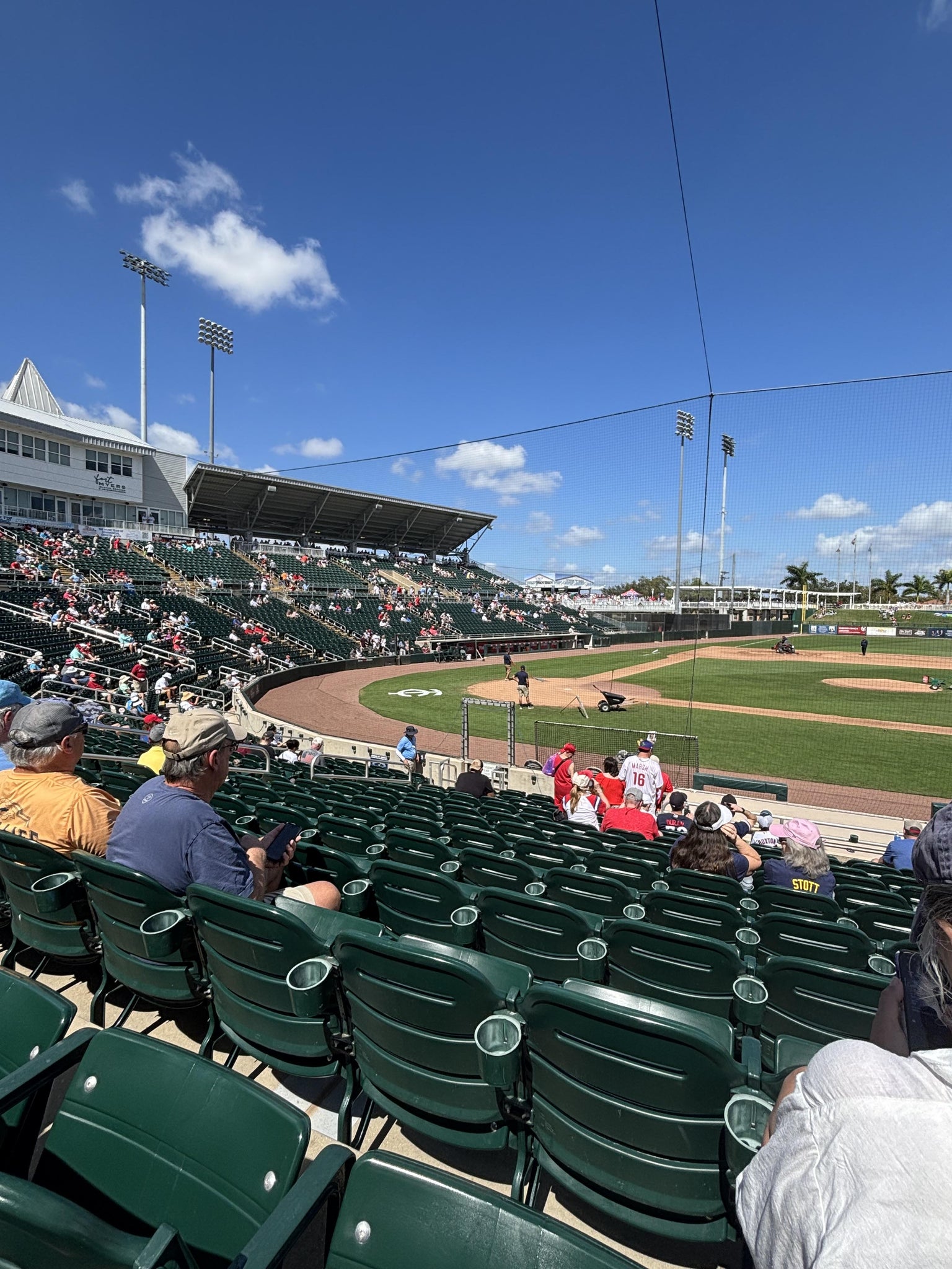 Real Fan View taken from Section 104 at Hammond Stadium by Nancy B