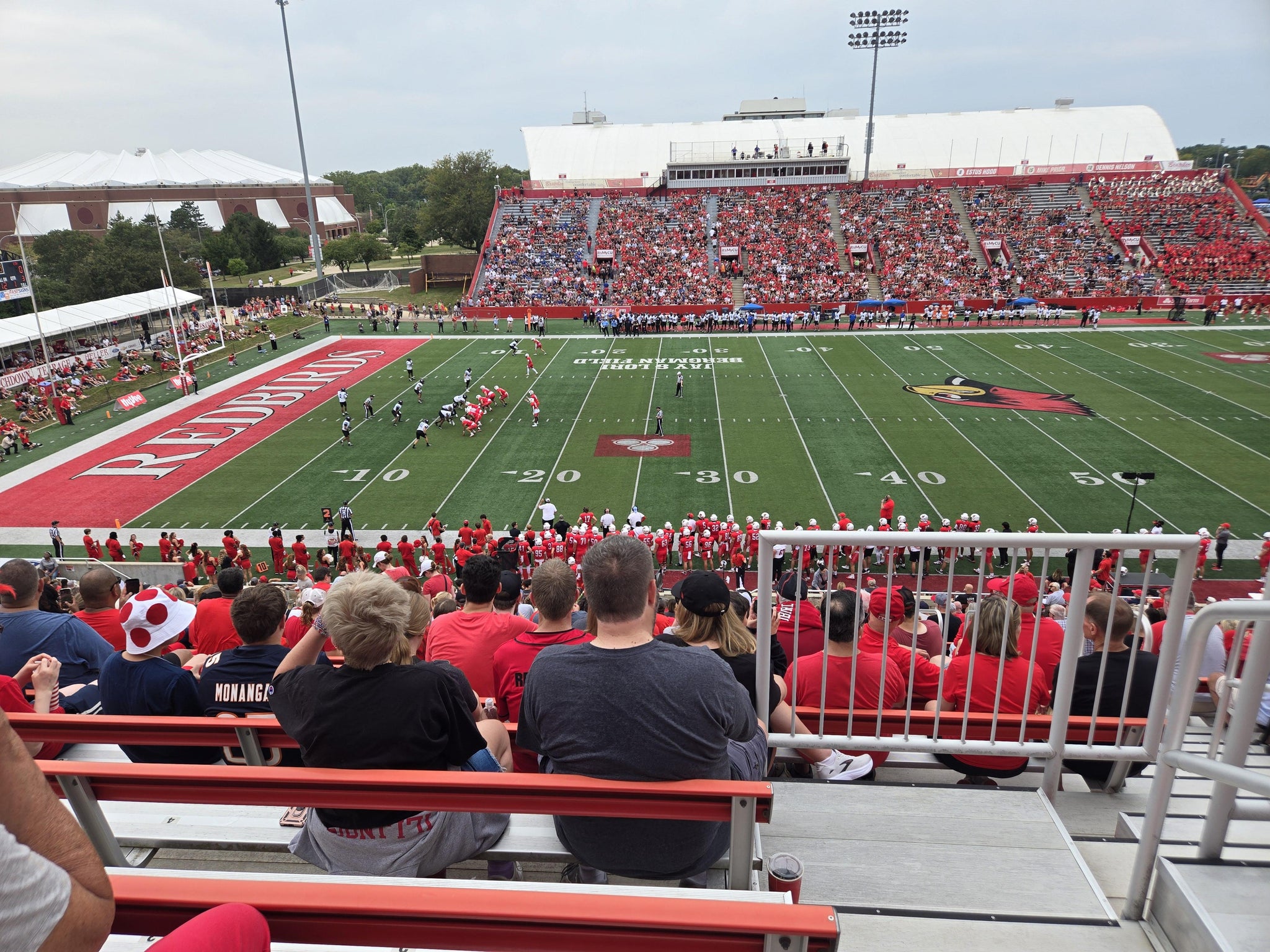 Real Fan View taken from Section 106 at Hancock Stadium by Michelle M