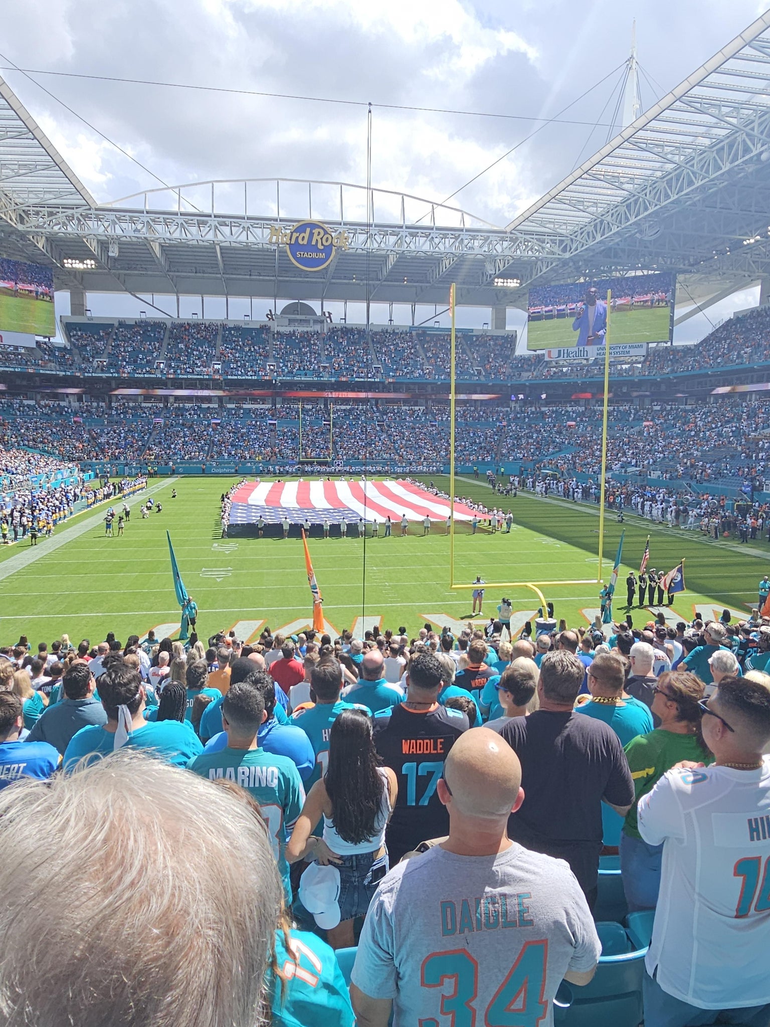 Real Fan View taken from Section 105 at Hard Rock Stadium by Ouede F