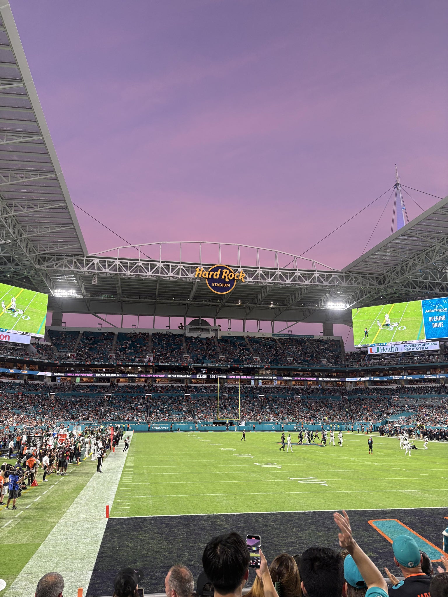 Real Fan View taken from Section 106 at Hard Rock Stadium by Gladys P