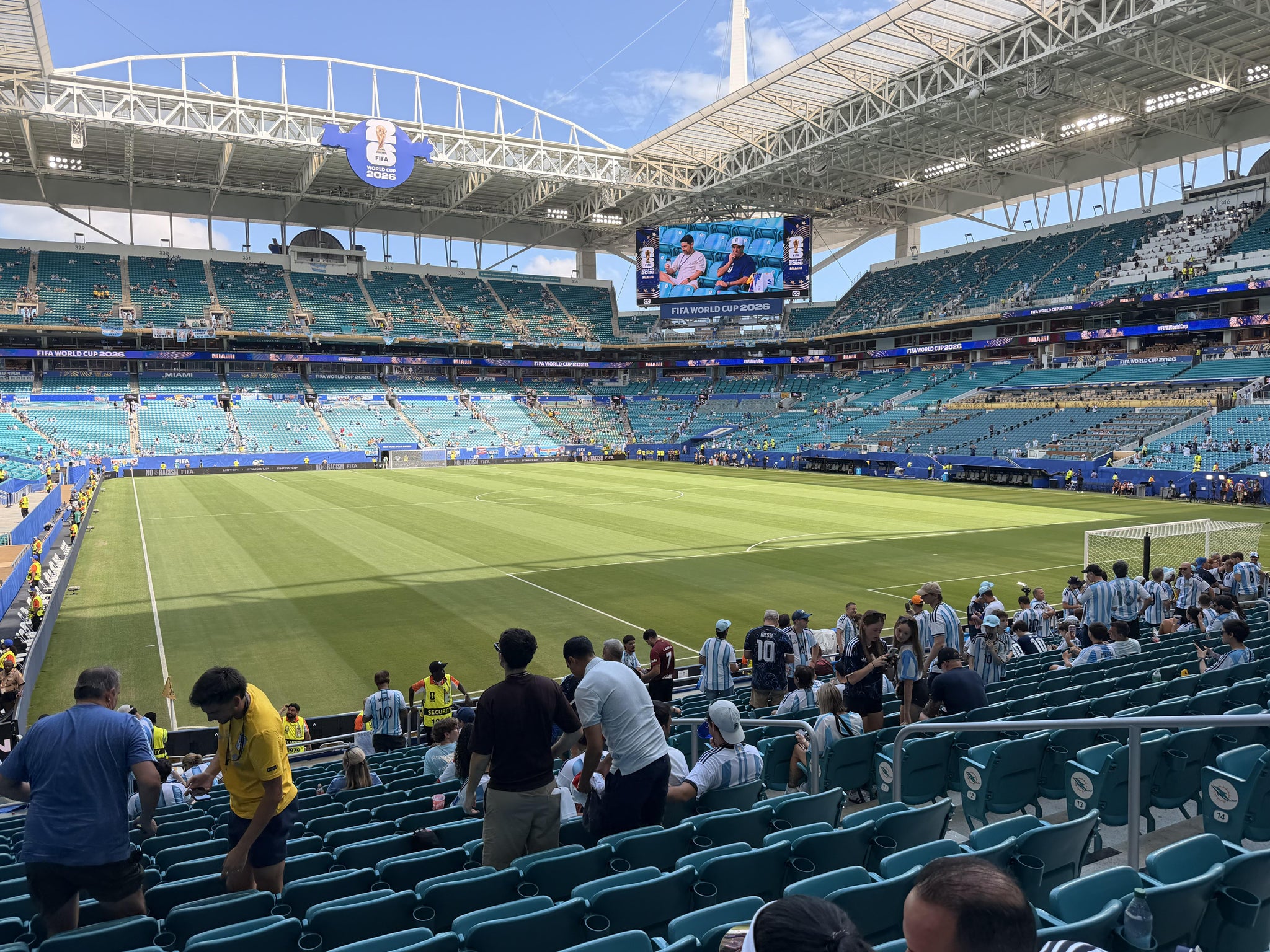 Real Fan View taken from Section 107 at Hard Rock Stadium by Brigitte L