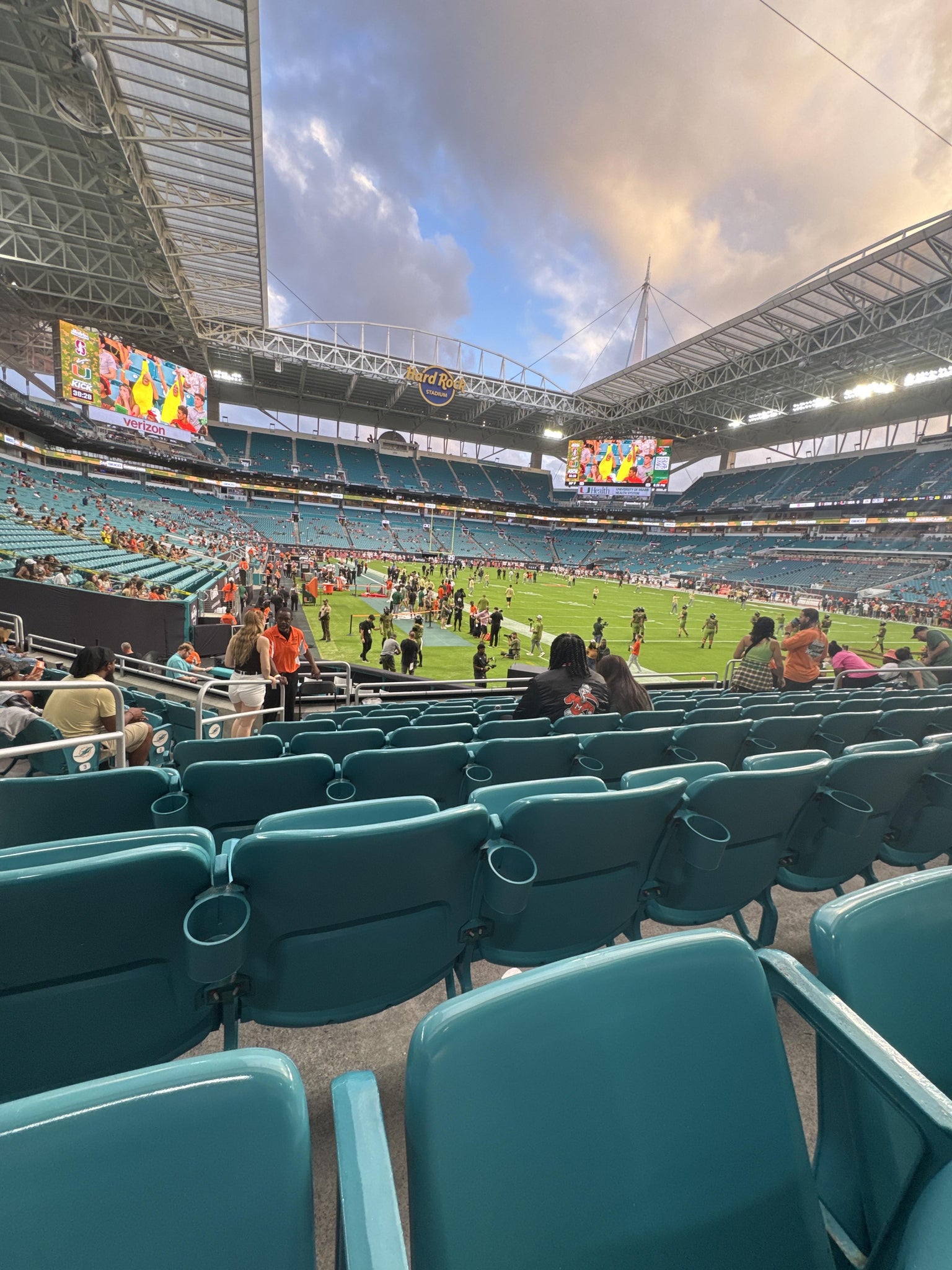 Real Fan View taken from Section 107 at Hard Rock Stadium by Manuel H