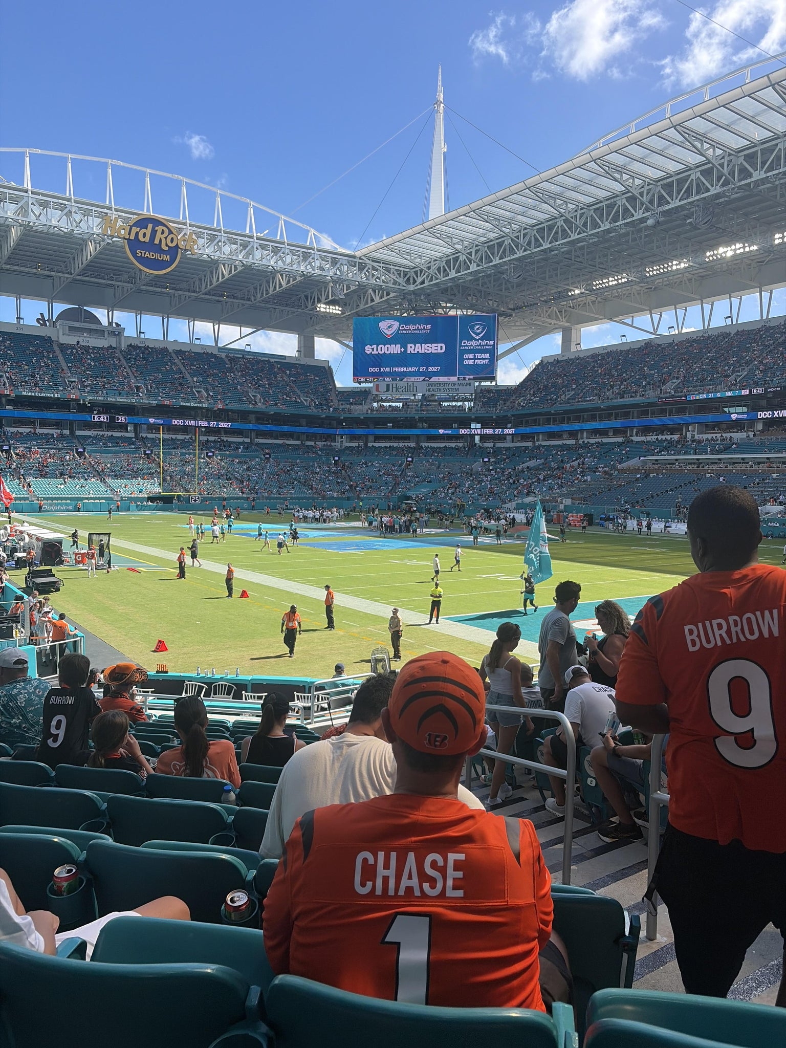 Real Fan View taken from Section 110 at Hard Rock Stadium by Erik M