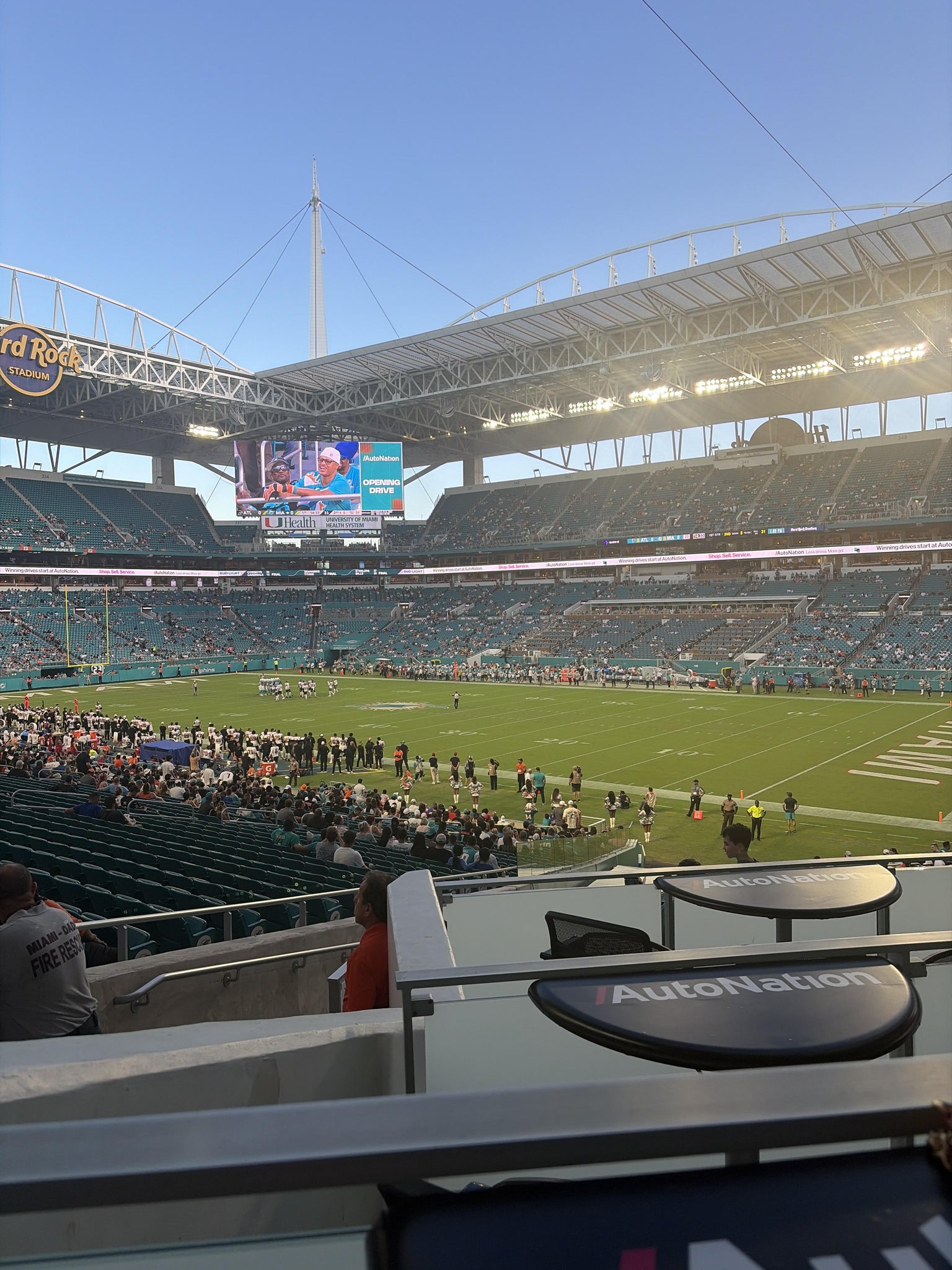Real Fan View taken from Section 111 T at Hard Rock Stadium by Bernhadine B