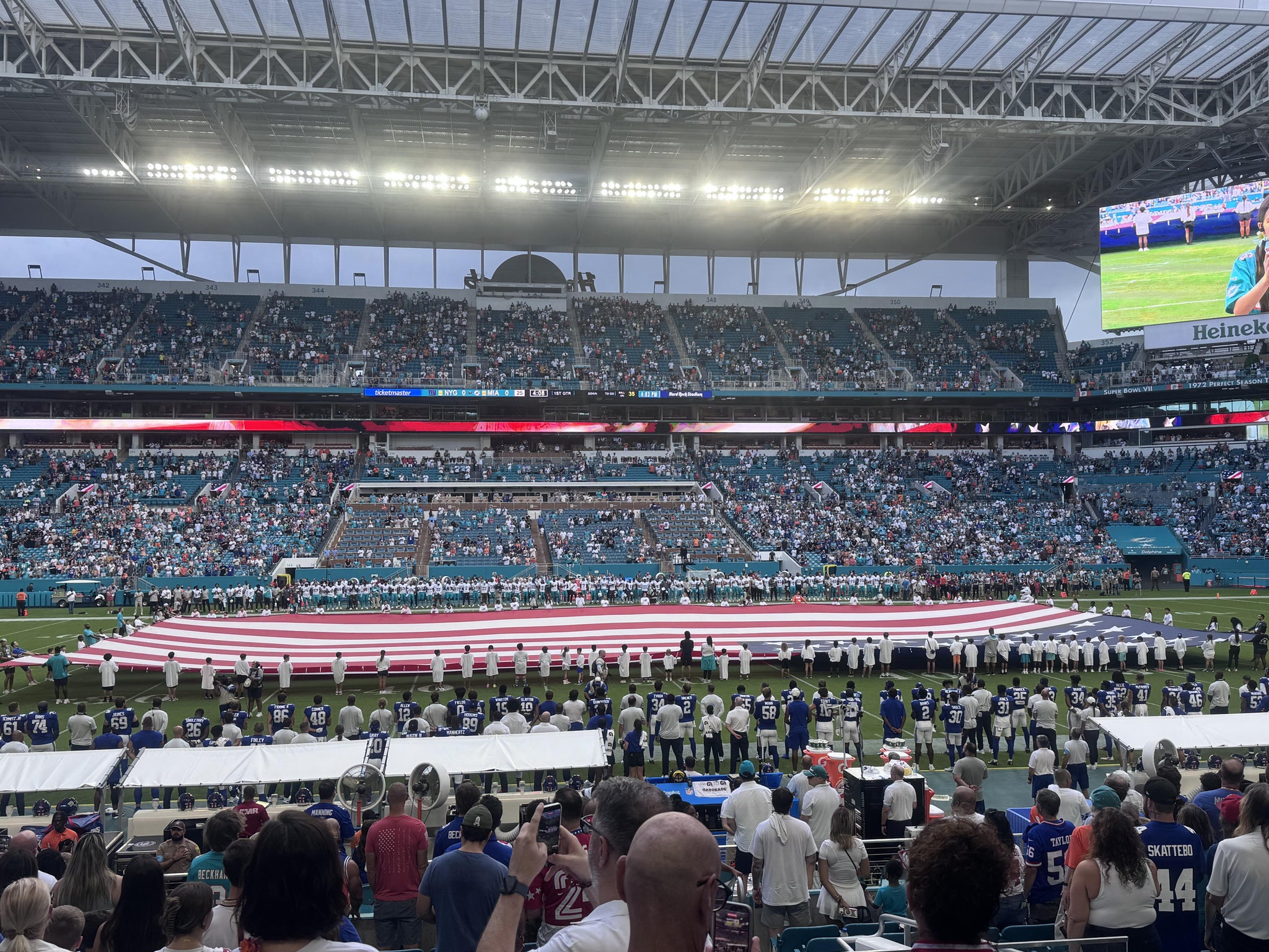 Real Fan View taken from Section 119 at Hard Rock Stadium by Matt W