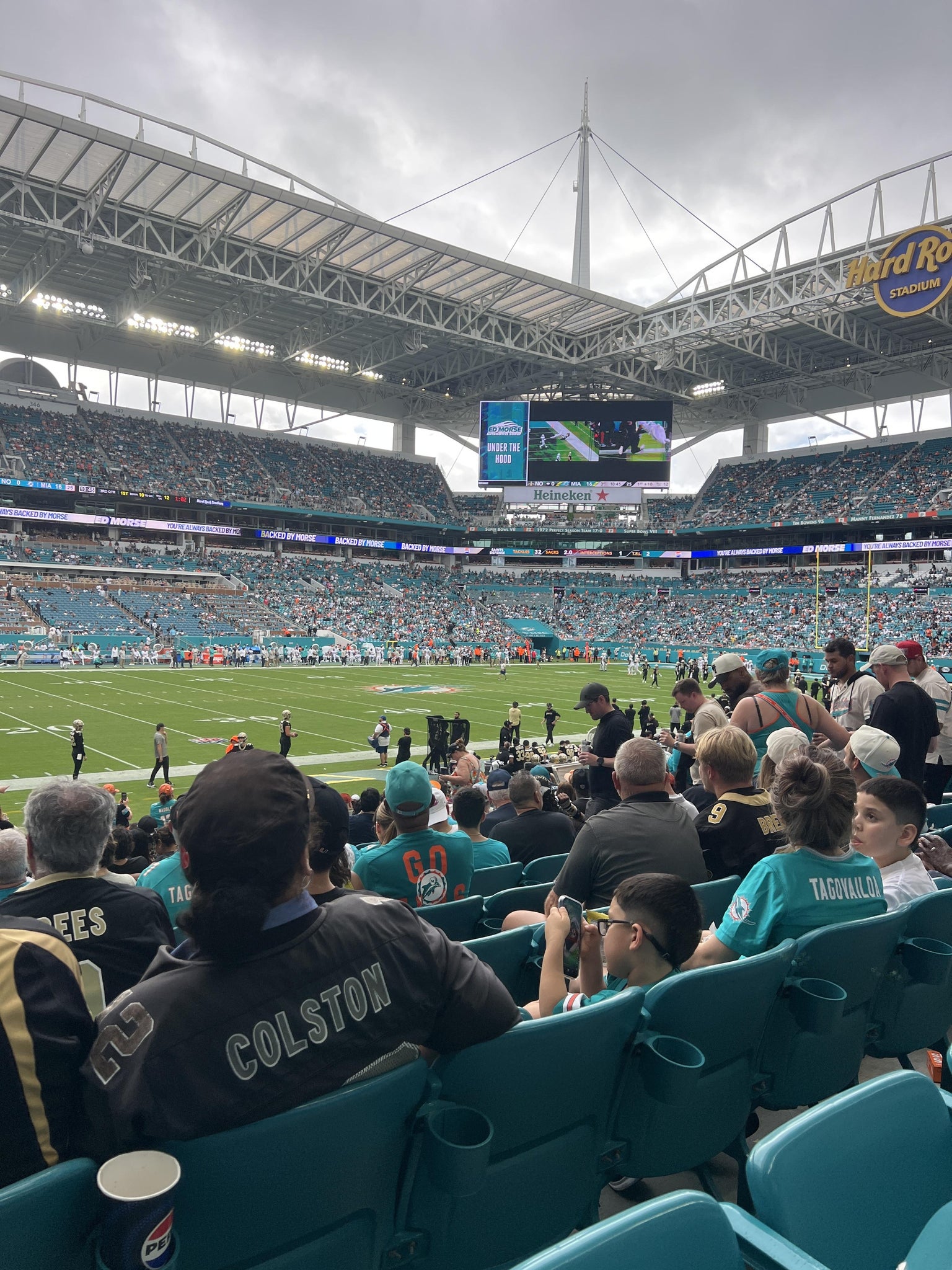 Real Fan View taken from Section 121 at Hard Rock Stadium by Aldrin S