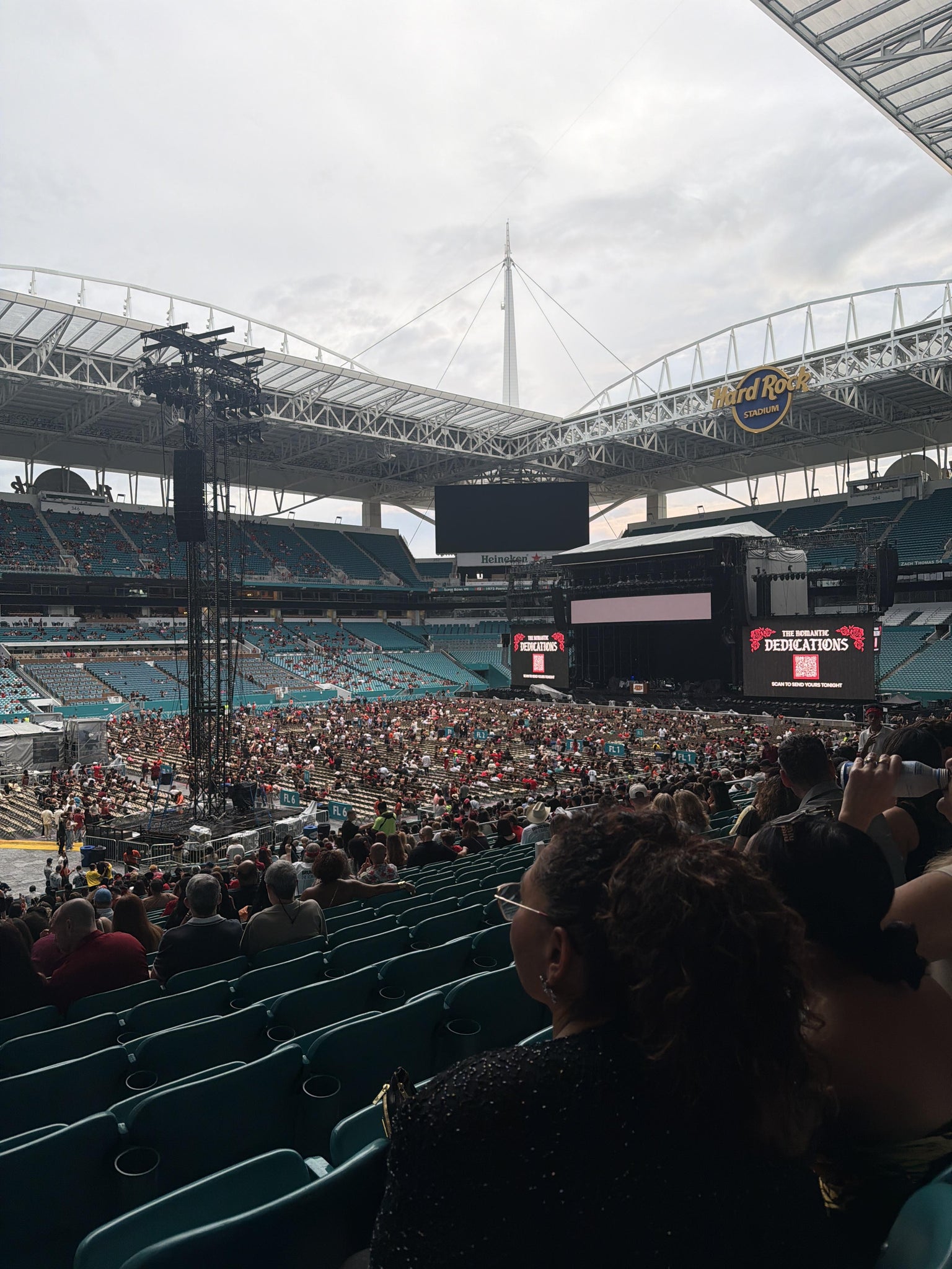 Real Fan View taken from Section 122 at Hard Rock Stadium by Miguel M