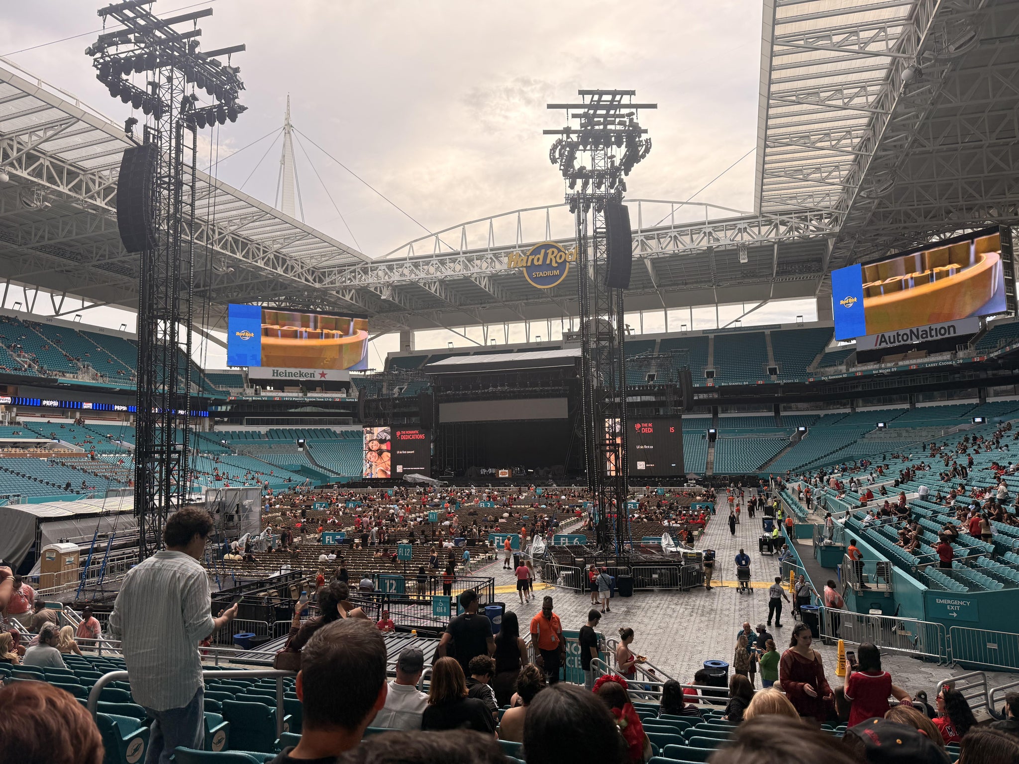 Real Fan View taken from Section 129 at Hard Rock Stadium by Julia M
